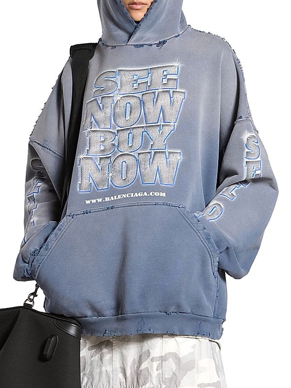 Shop Balenciaga Snbn Hoodie Large Fit | Saks Fifth Avenue Shop Balenciaga Snbn Hoodie Large Fit | Saks Fifth Avenue