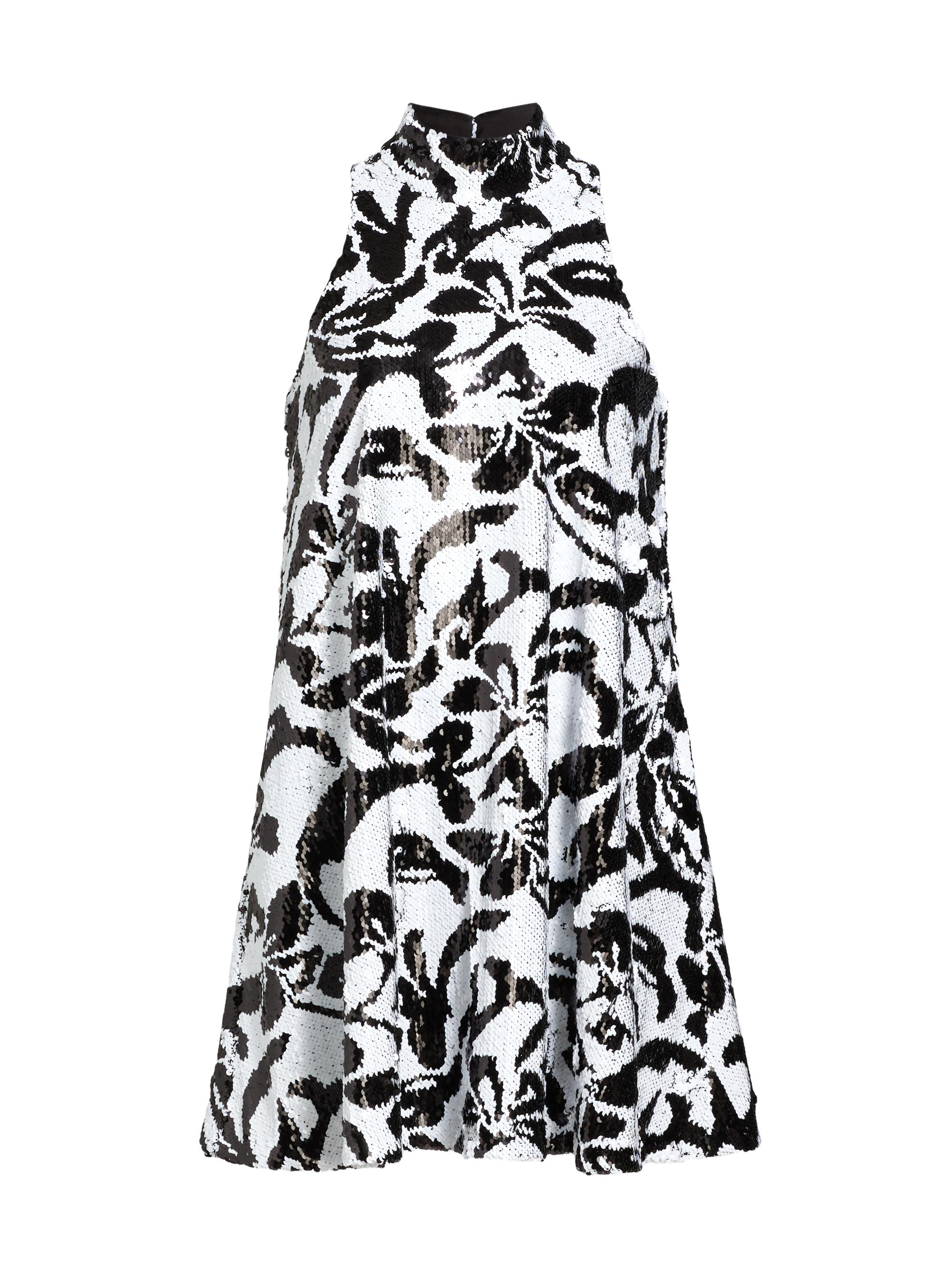 Toccin Women's Elizabeth Sequined Floral Shift Minidress - Optic Jet