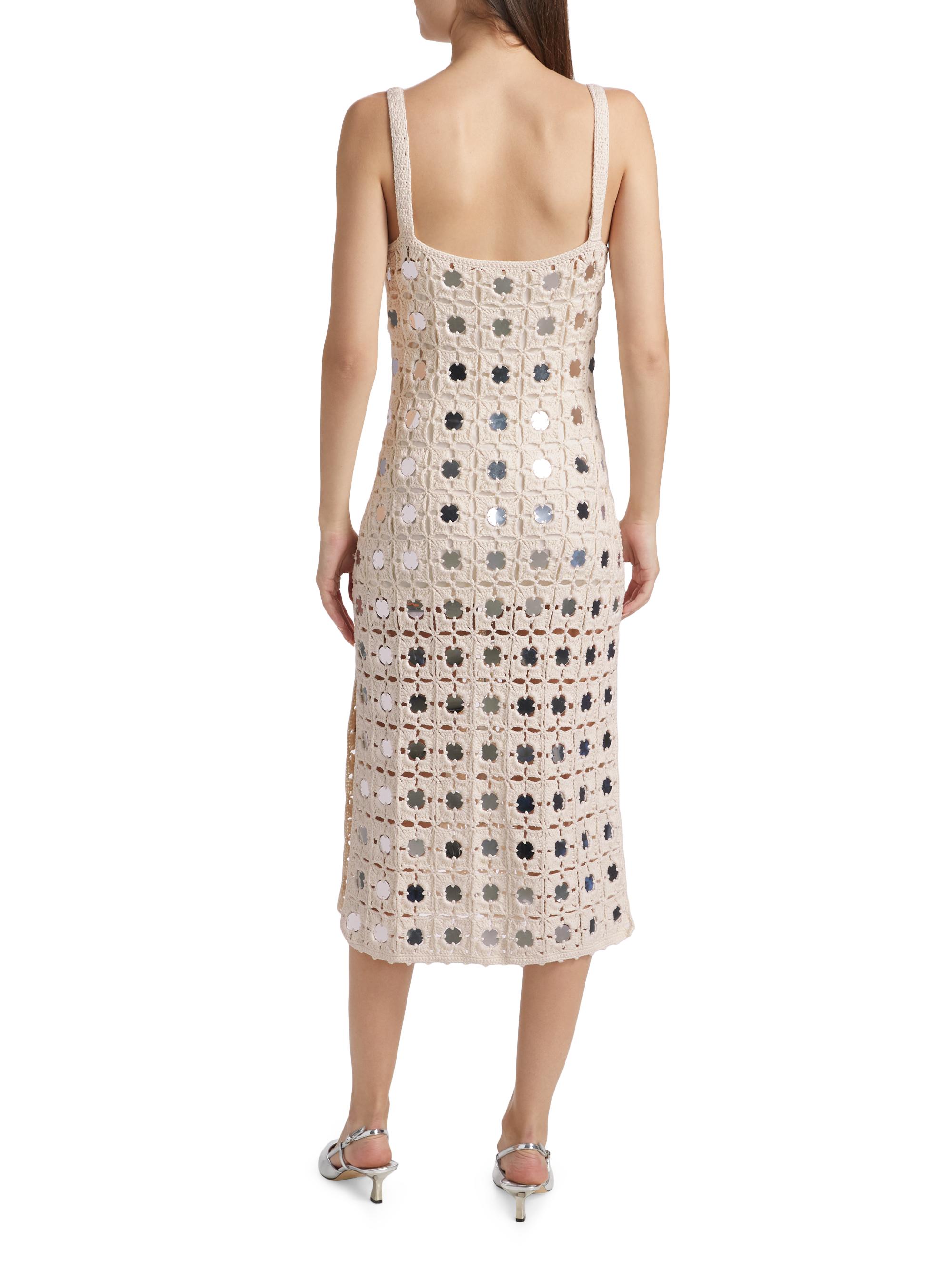 Toccin Clementine Mirror Crochet Midi-Dress | Saks Fifth Avenue