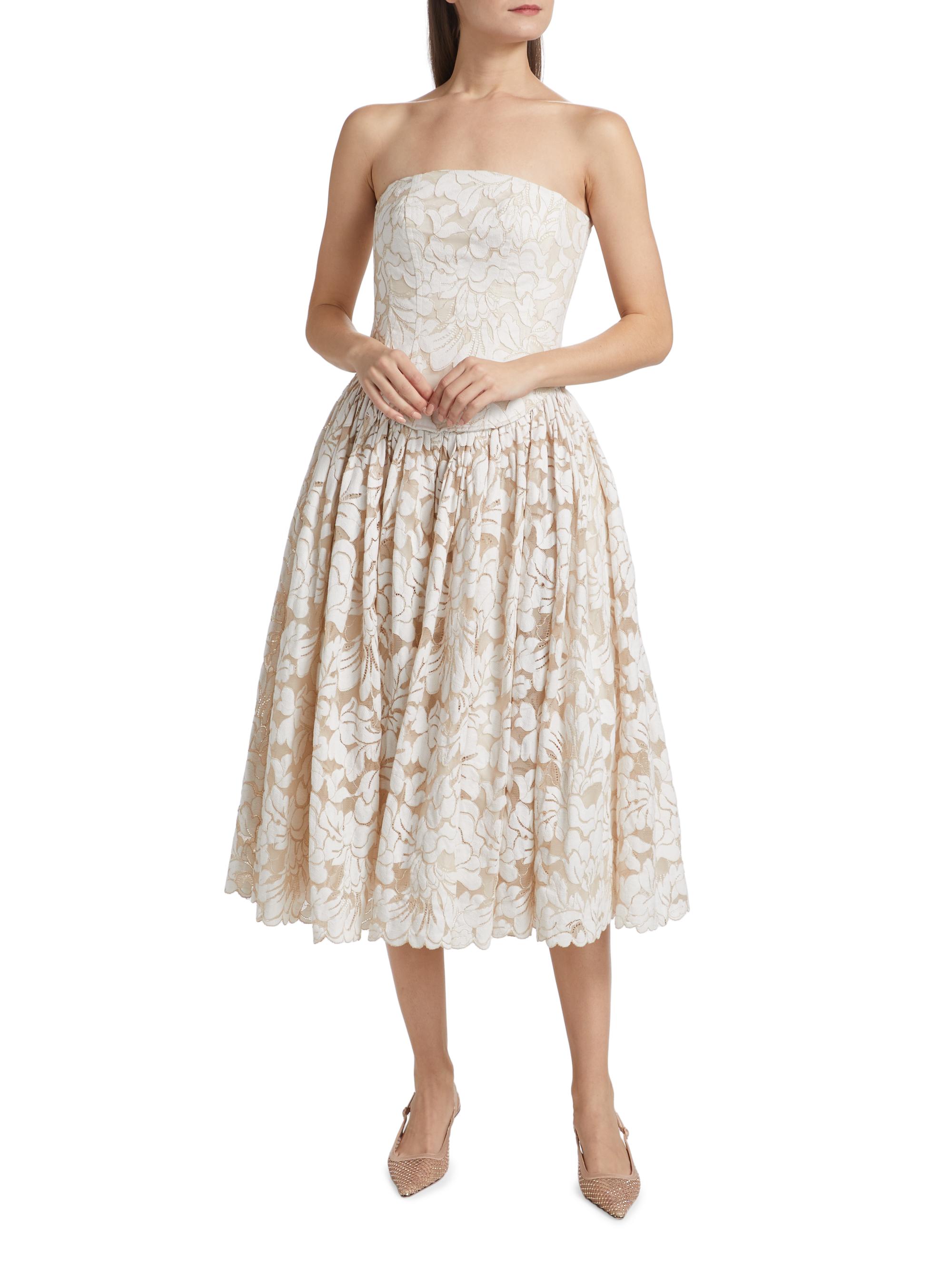 white christmas dresses Hope And Ivy Celine Square Neck Corset Midi Dress Cream Multi –  SisterOnlinestore main image 0