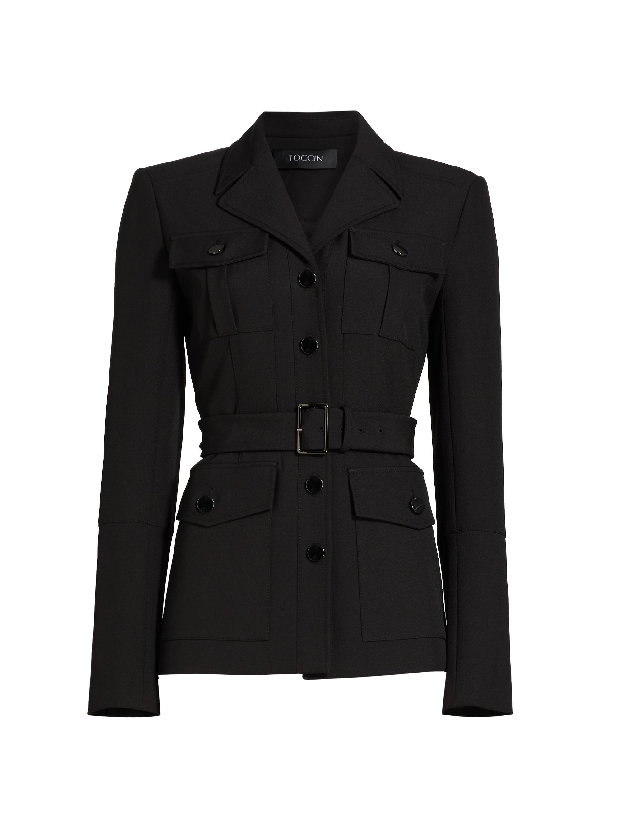 If Only Studio Velvet-Trim Military Blazer | Saks Fifth Avenue