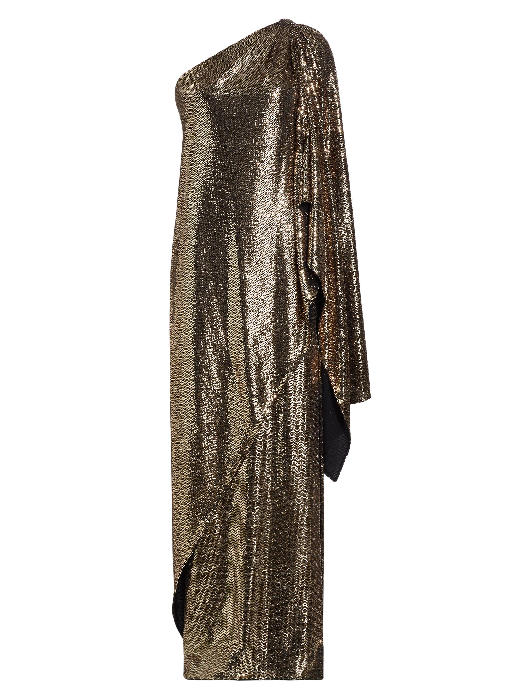 Prabal Gurung Women's Sari One-Shoulder Maxi Dress - Black Gold