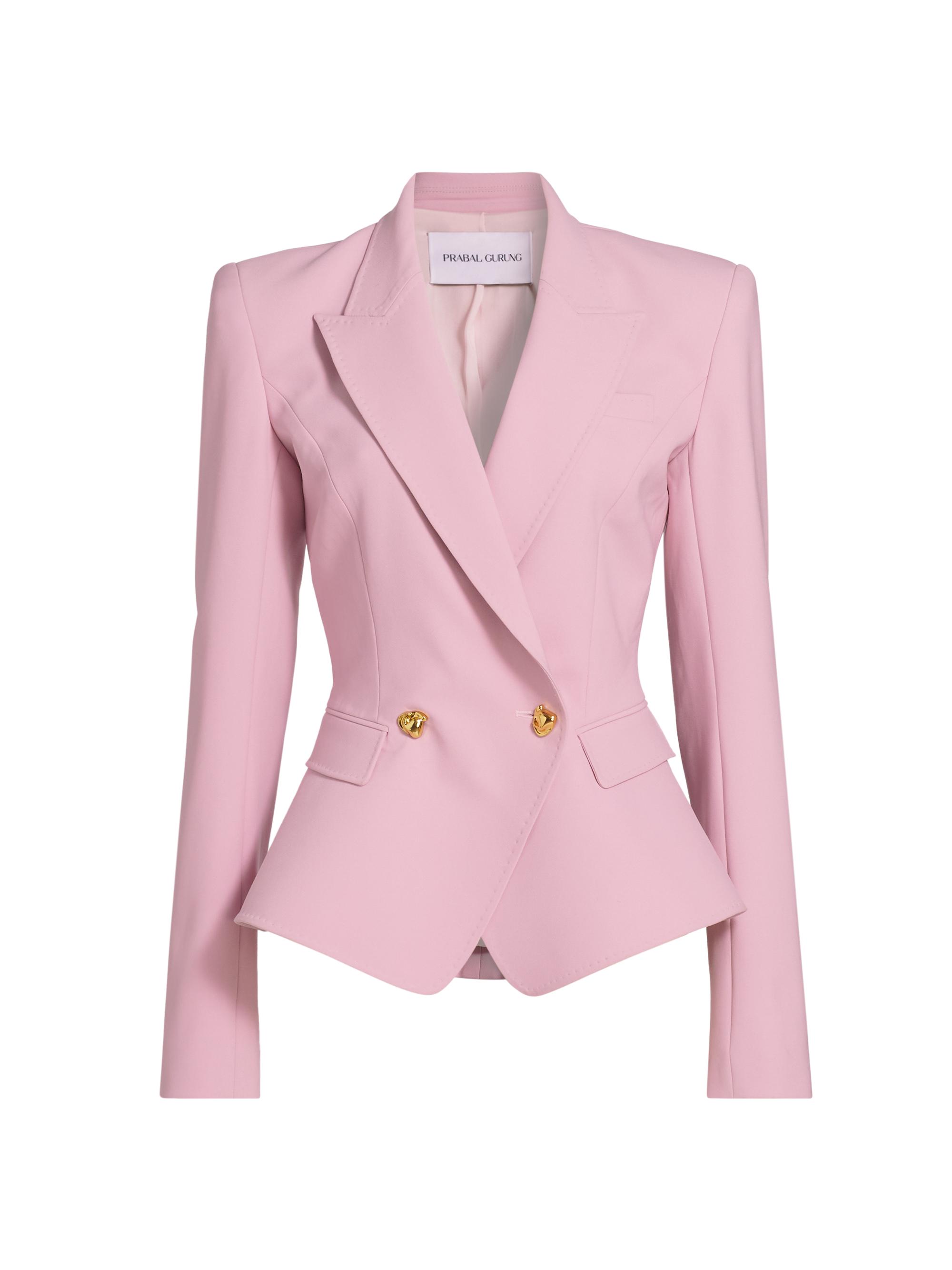 Prabal Gurung Peplum Double-Breasted Blazer | Saks Fifth Avenue