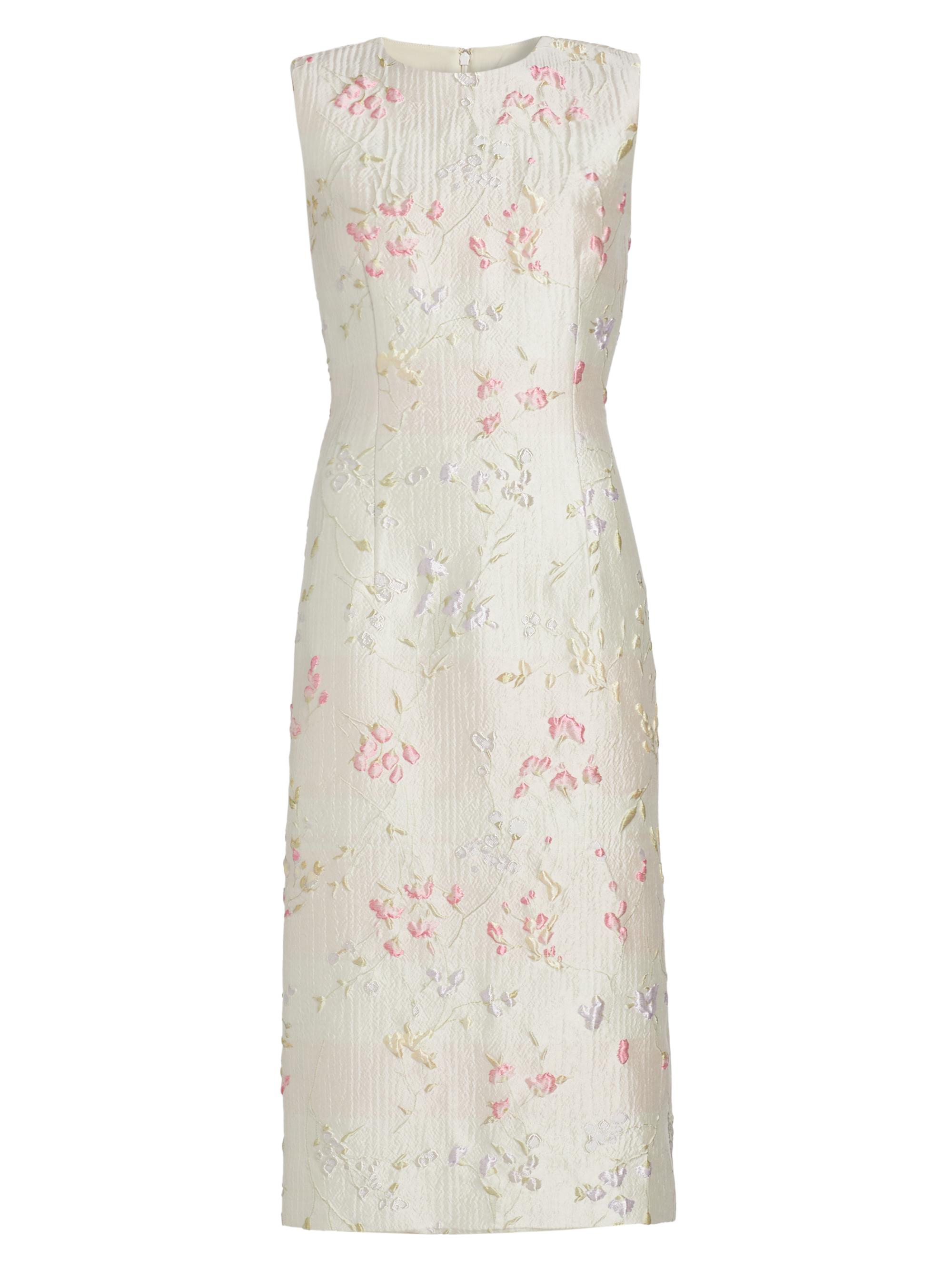 Prabal Gurung Women's Floral Brocade Sheath Midi-Dress - Ecru Multi