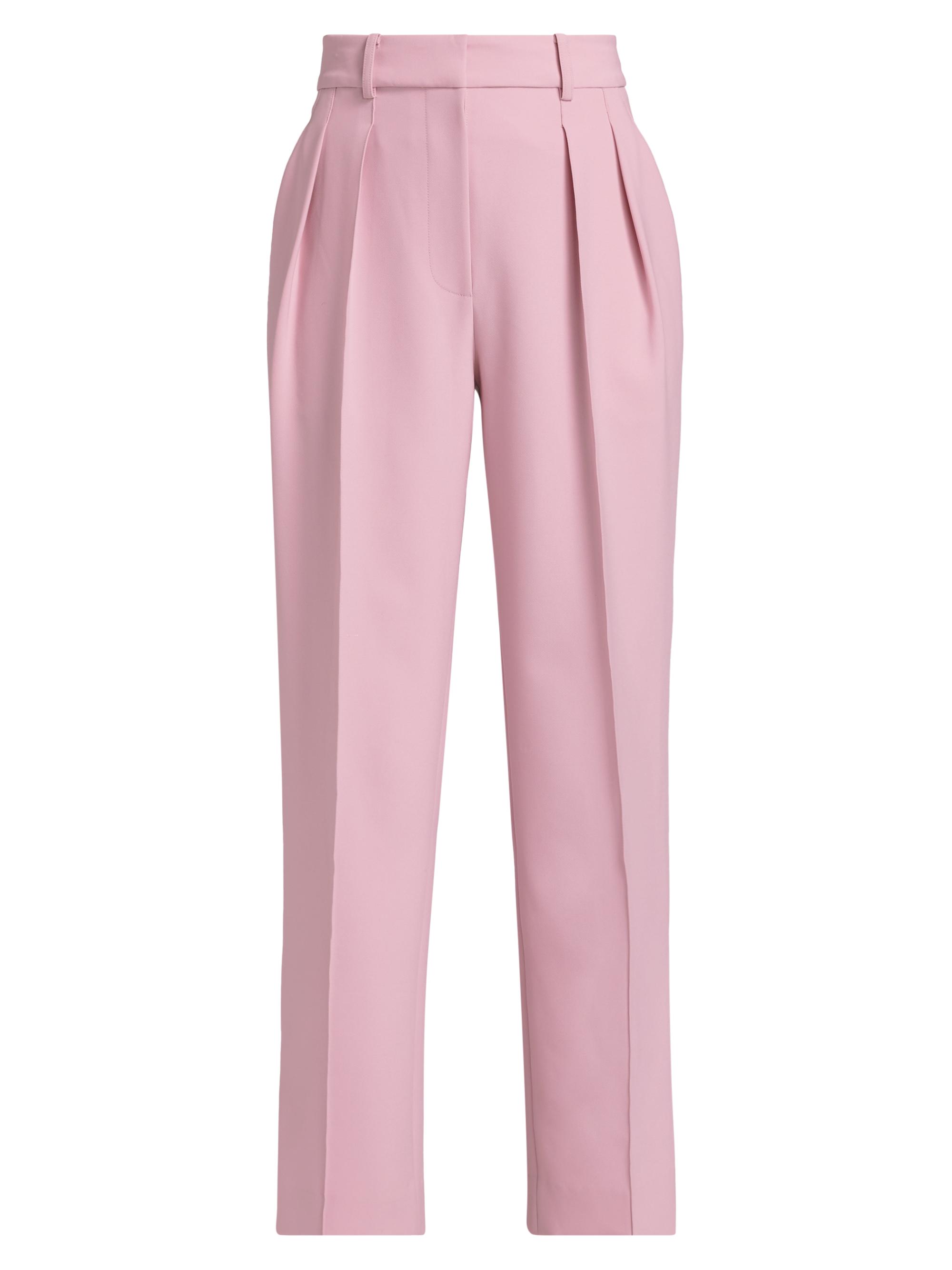 Prabal Gurung Women's Pleat Front Cropped Pants - Sakura Pink