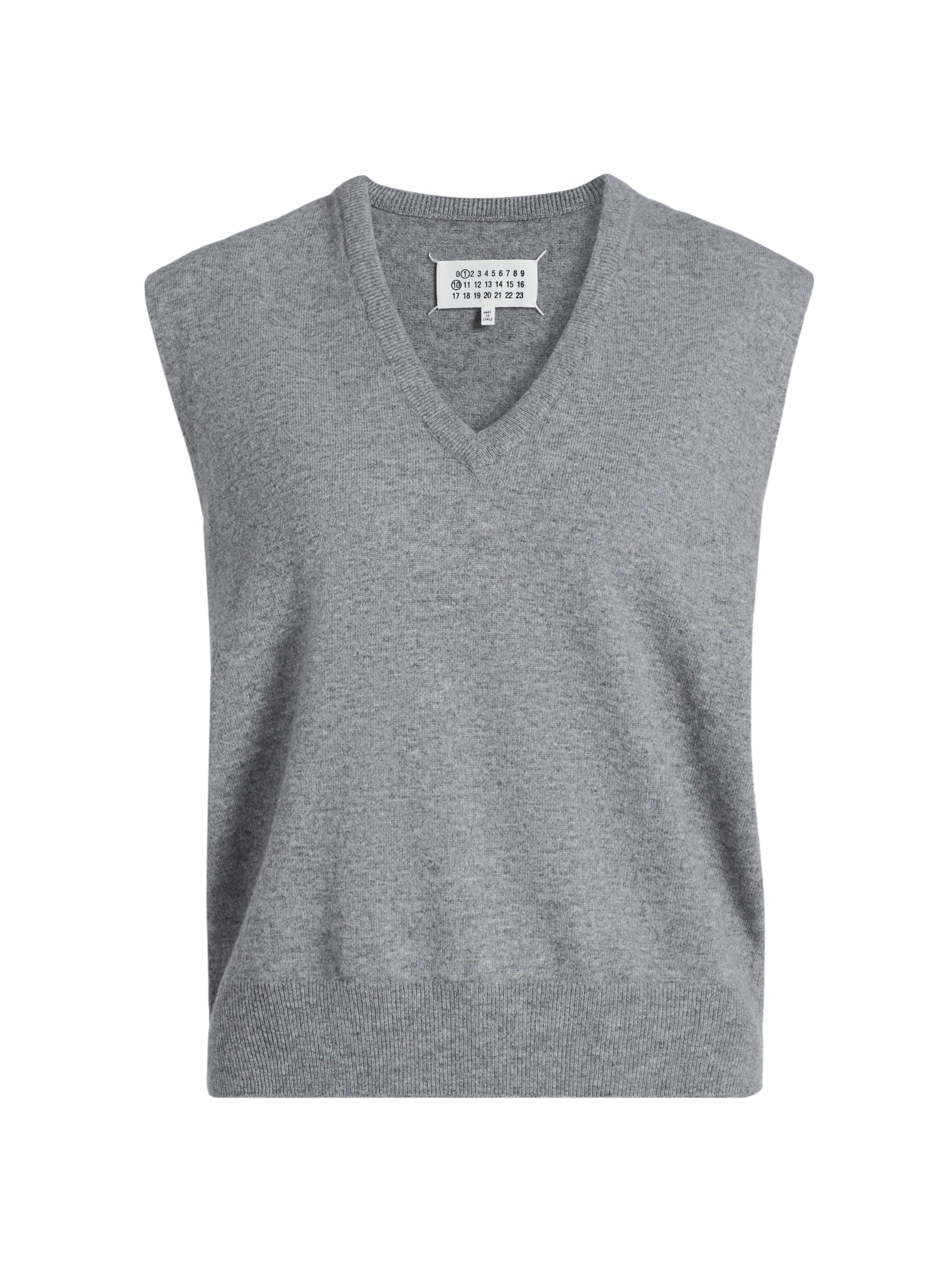 Maison Margiela Women's Lightweight Wool Gilet - Medium Grey