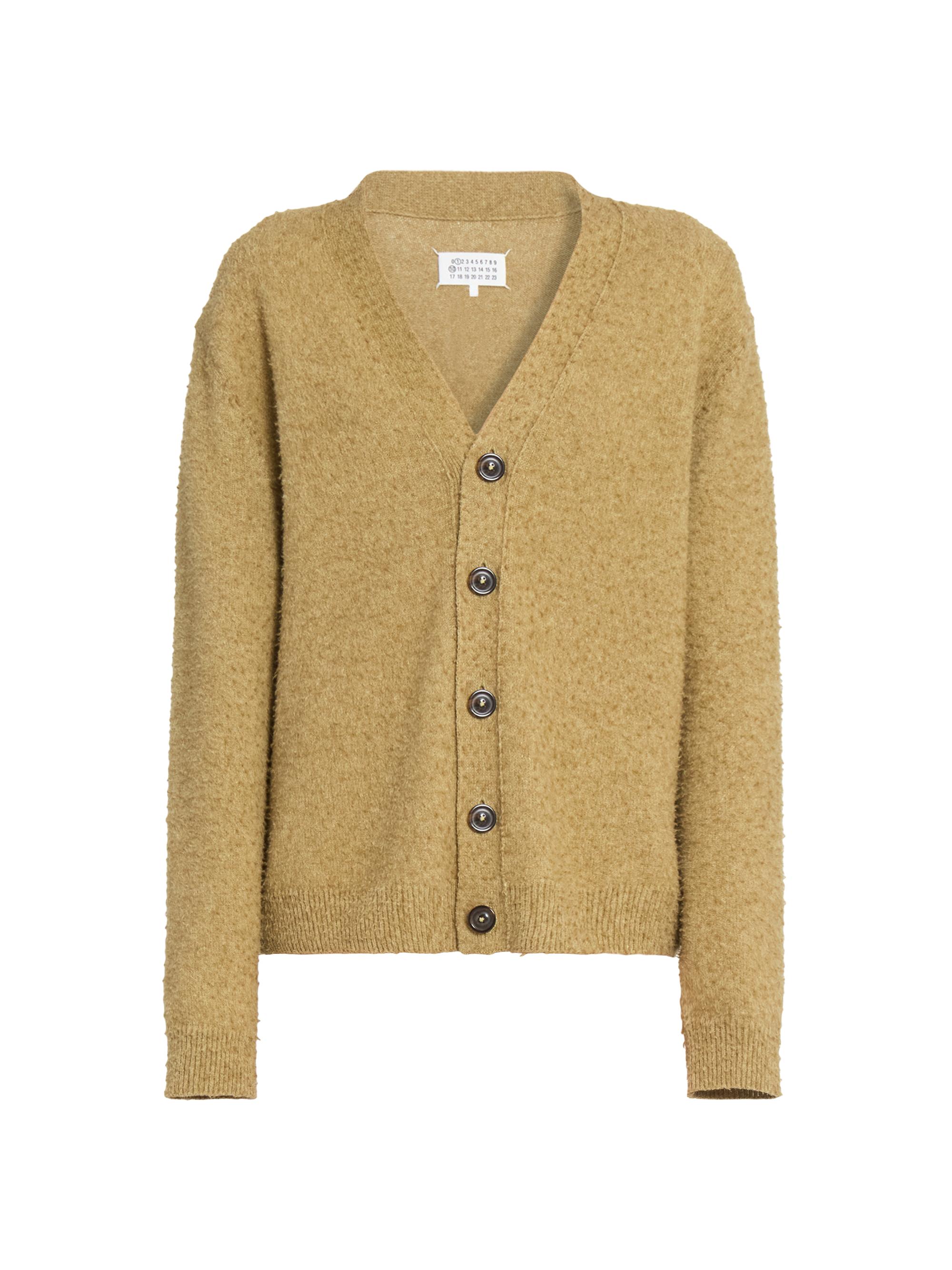 Maison Margiela Women's Wool-Cotton Cardigan - Light Green