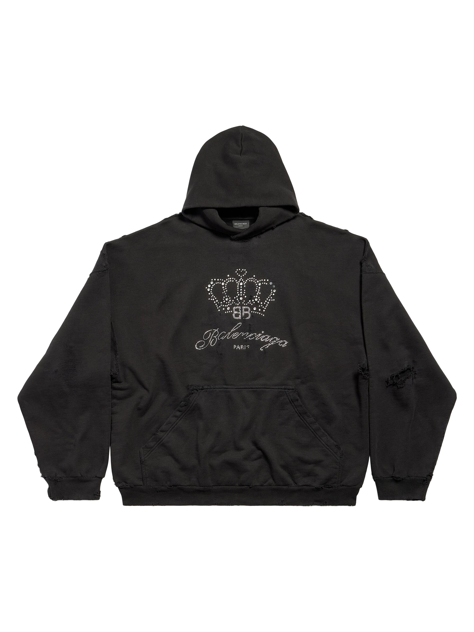 Balenciaga BB Motel Oversized Hoodie - Black