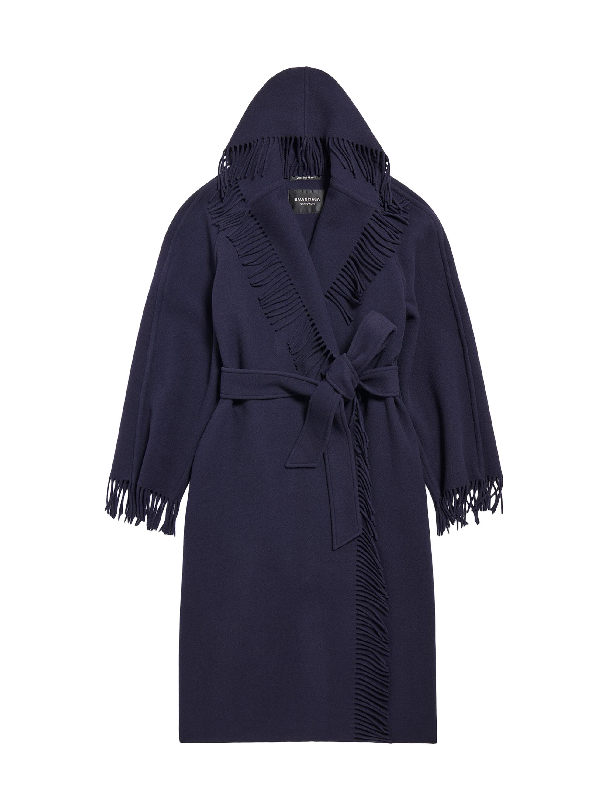 Balenciaga Women's Fringe Coat - Beige