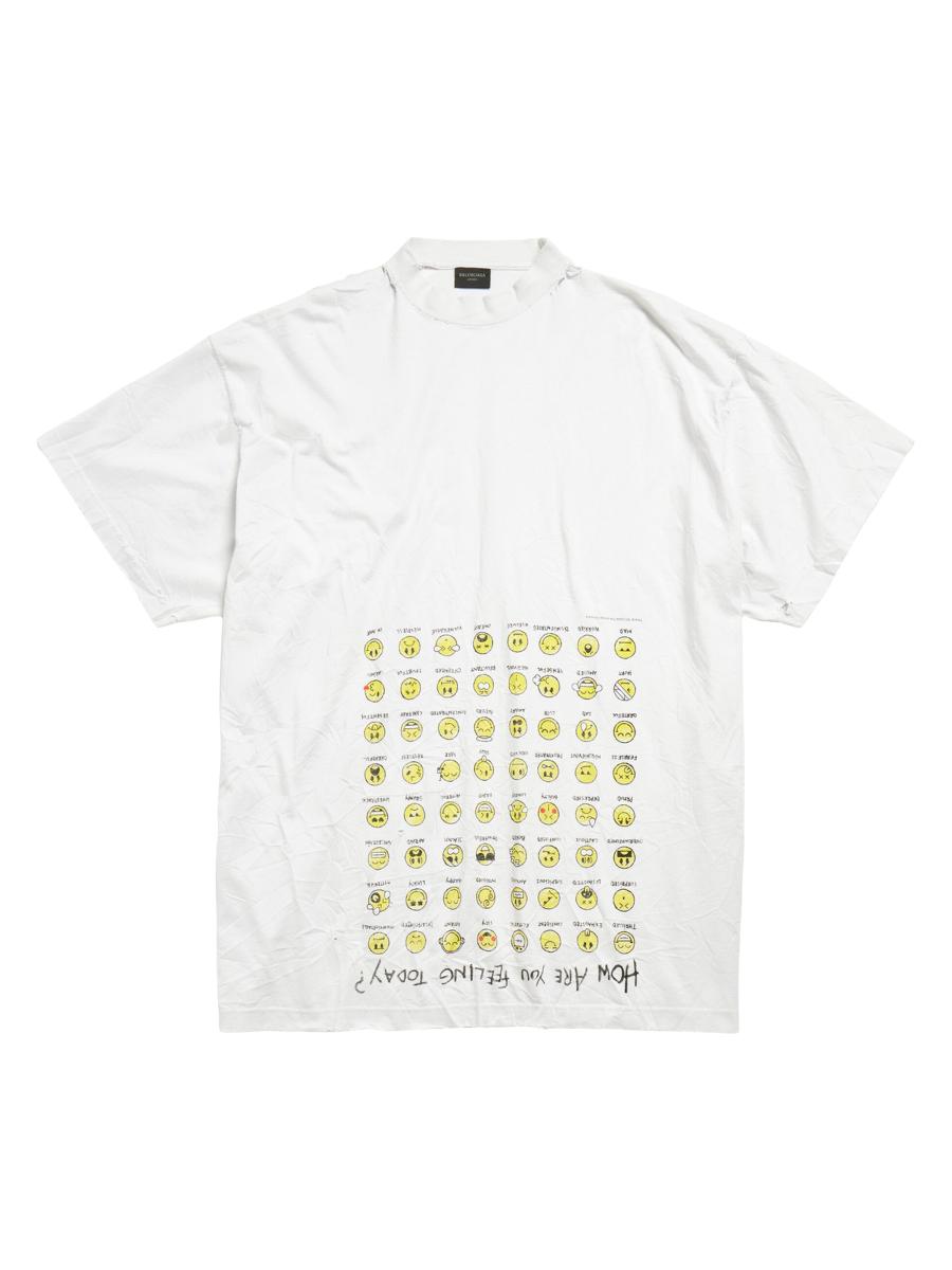 Tシャツ・カットソー Balenciaga Light Grey Cotton Oversize T-Shirt Oversized cotton jersey T-shirt in grey - Balenciaga | Mytheresa