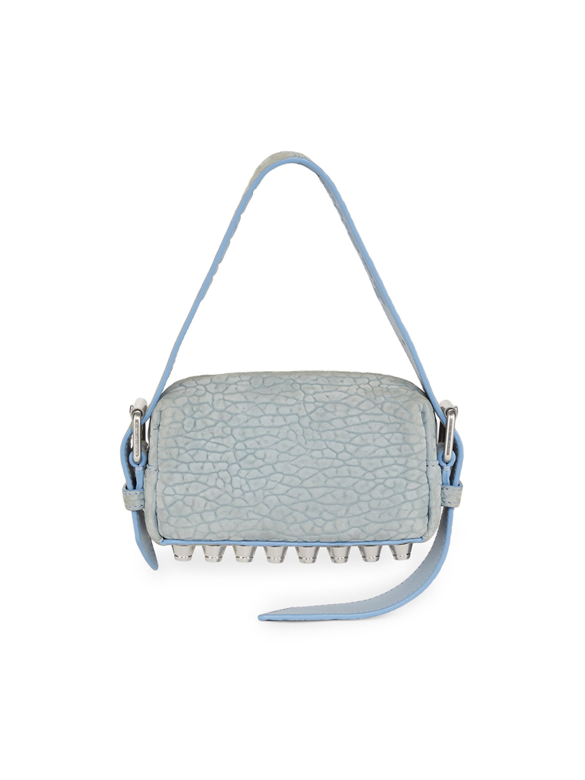 Alexander Wang Women's Mini Ricco Leather Crossbody Bag - Blue