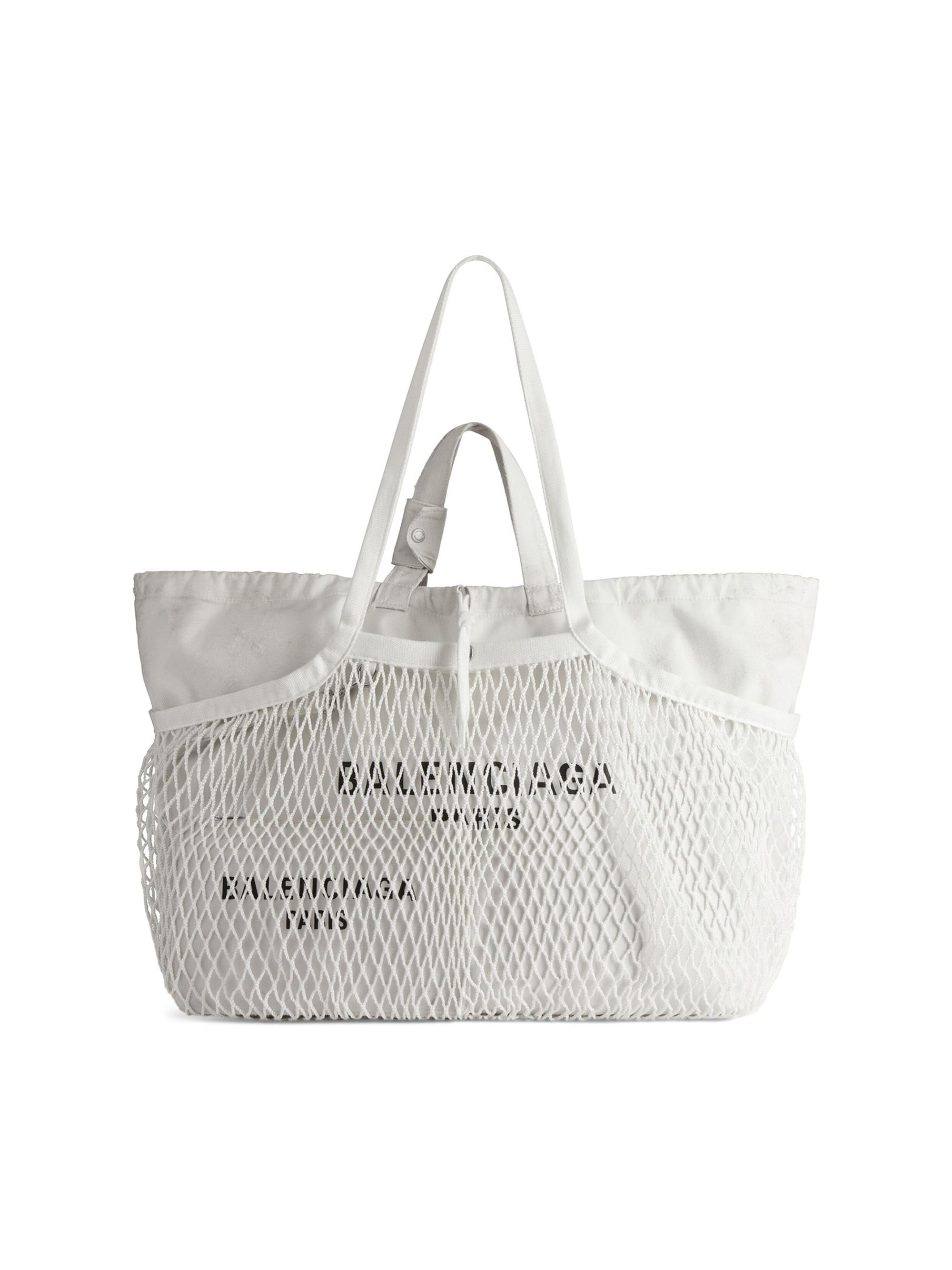 Balenciaga Women's 24/7  Tote Bag Dirty Effect - White