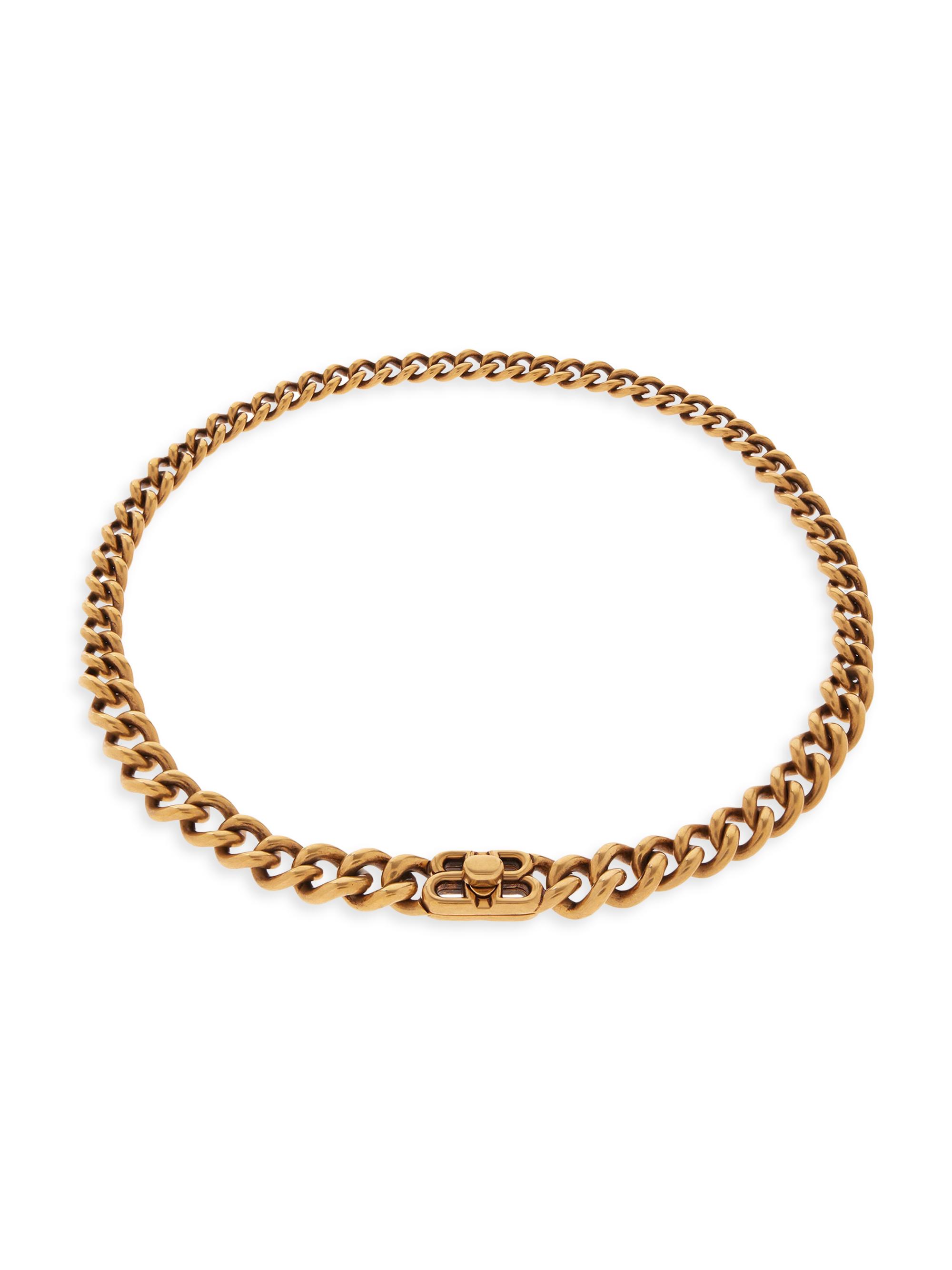 Balenciaga Men's Monaco Chain Necklace - Antique Gold