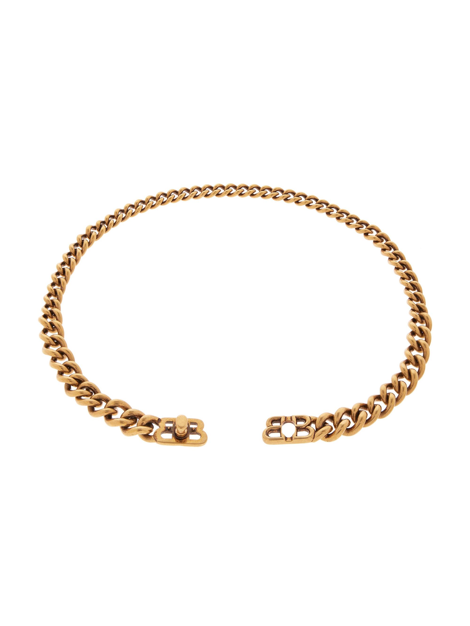 BALENCIAGAゴールドリンクチェーンネックレス 楽天市場】バレンシアガ BALENCIAGA Bチェーン ネックレス 599337