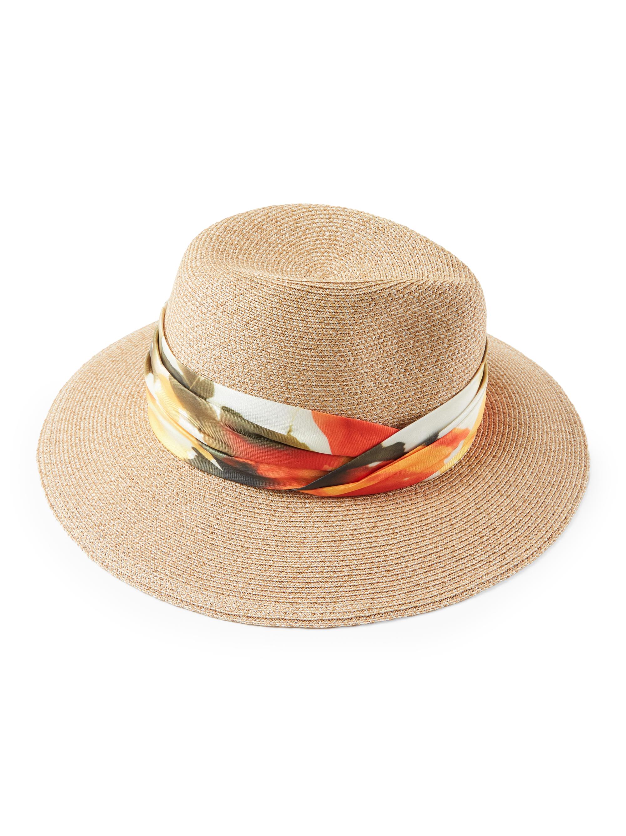 Eugenia Kim Women's Courtney Printed Packable Fedora - Sand