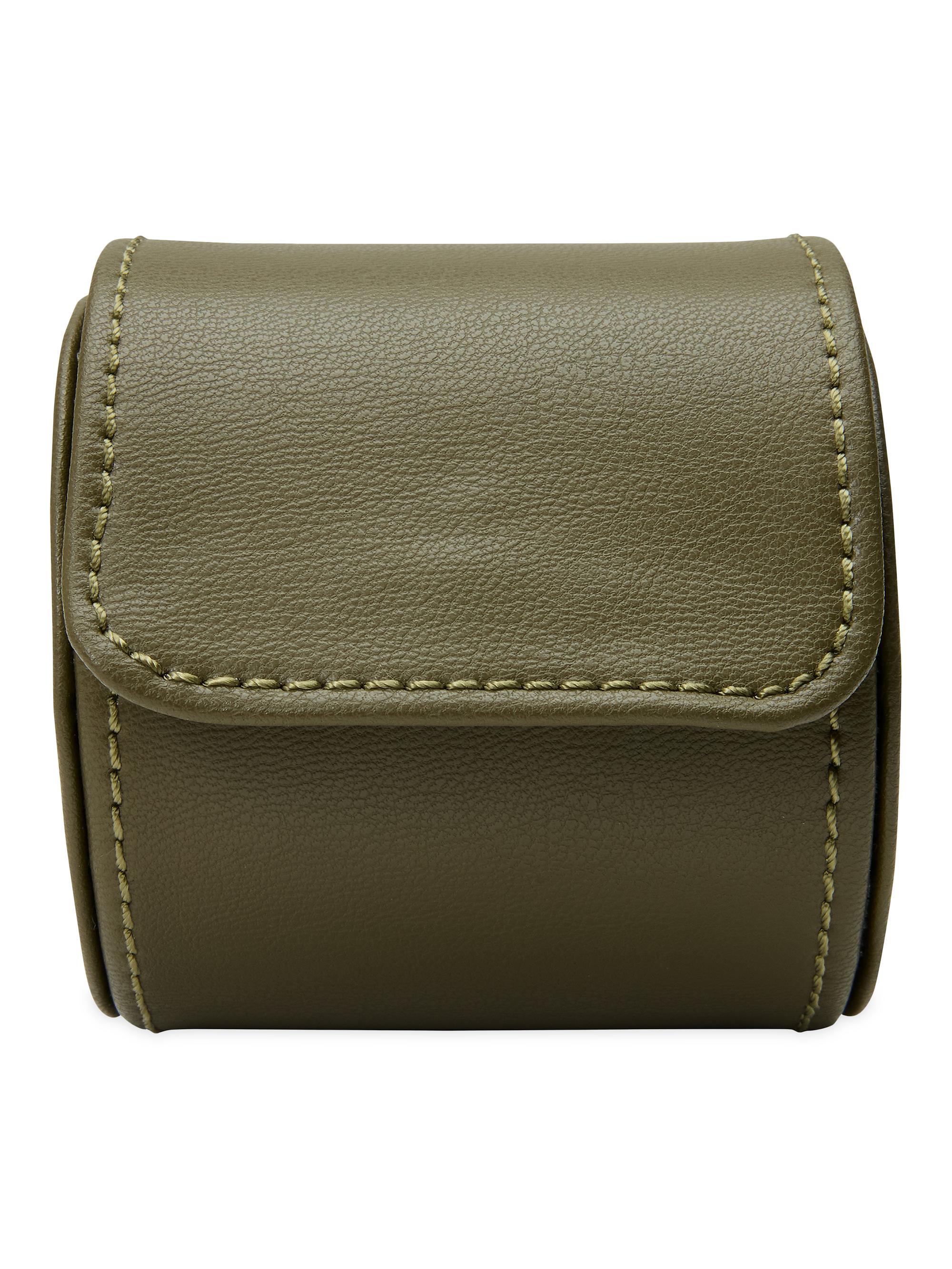 Wolf Earth Single Watch Roll - Coffee