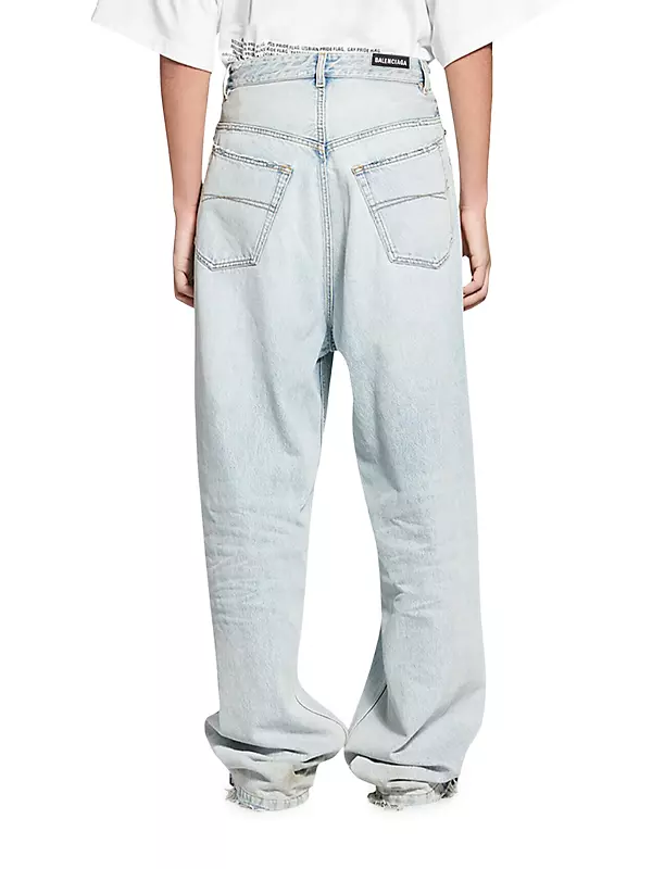 Shop Balenciaga Unisex Pull-Up Jeans | Saks Fifth Avenue Shop Balenciaga Unisex Pull-Up Jeans | Saks Fifth Avenue