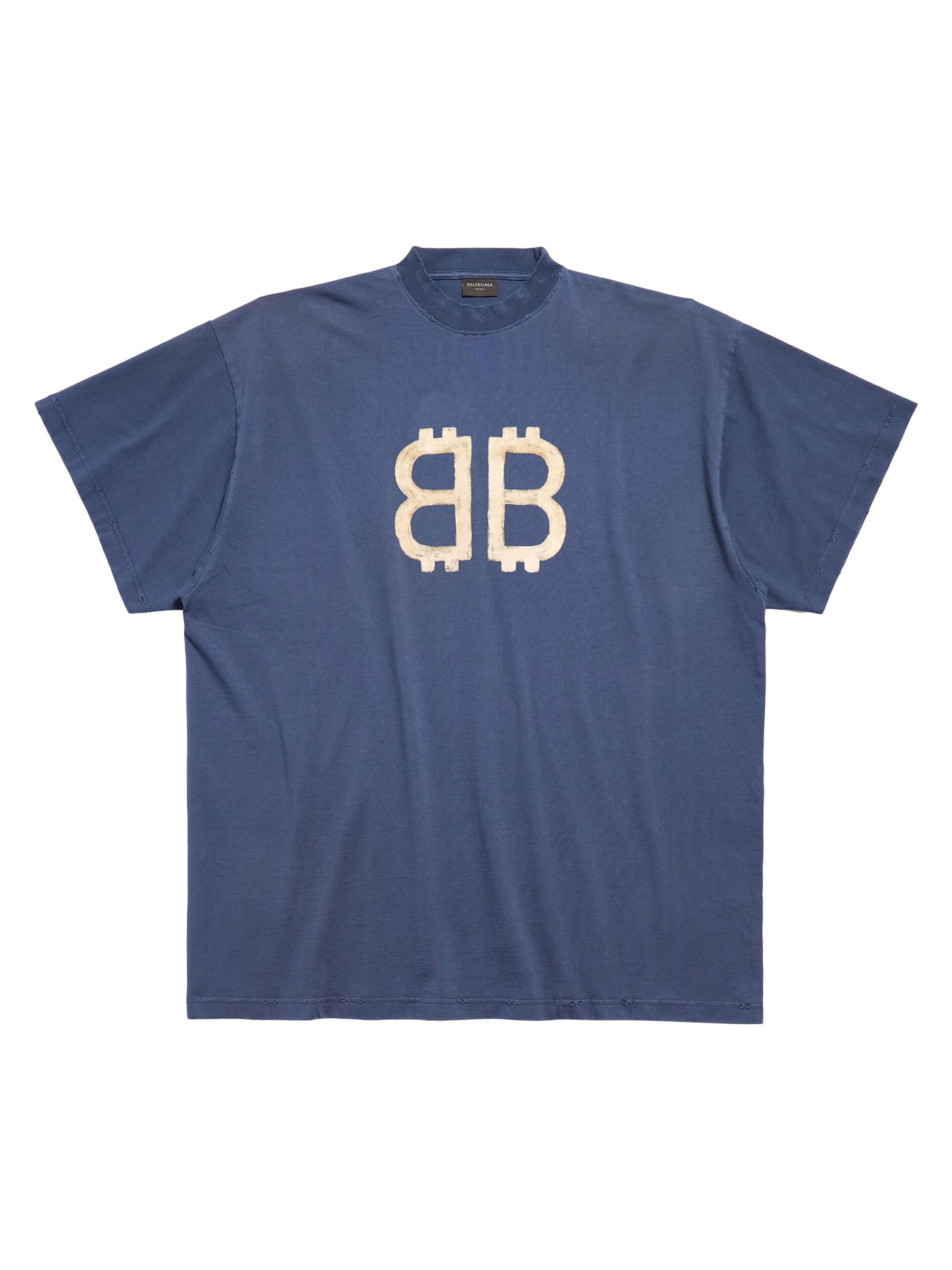 トップス baleciaga grafitti shirt blue Balenciaga Skater Graffiti