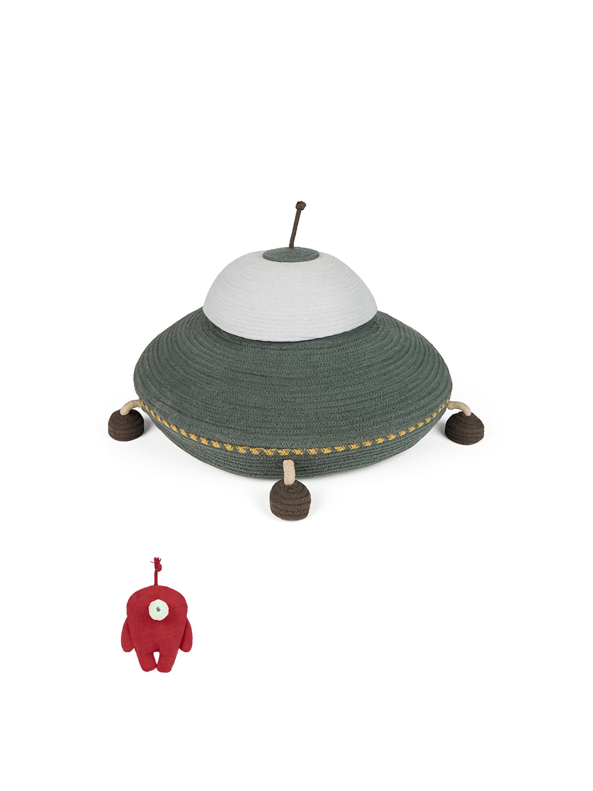 Lorena Canals Basket UFO - Green Yellow Natural Blue