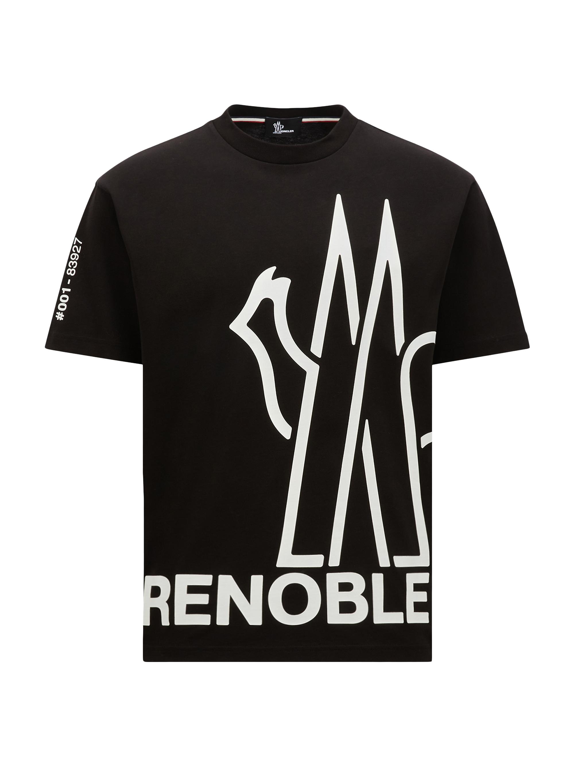 Moncler Grenoble Men's Short Sleeve T-Shirt - Black