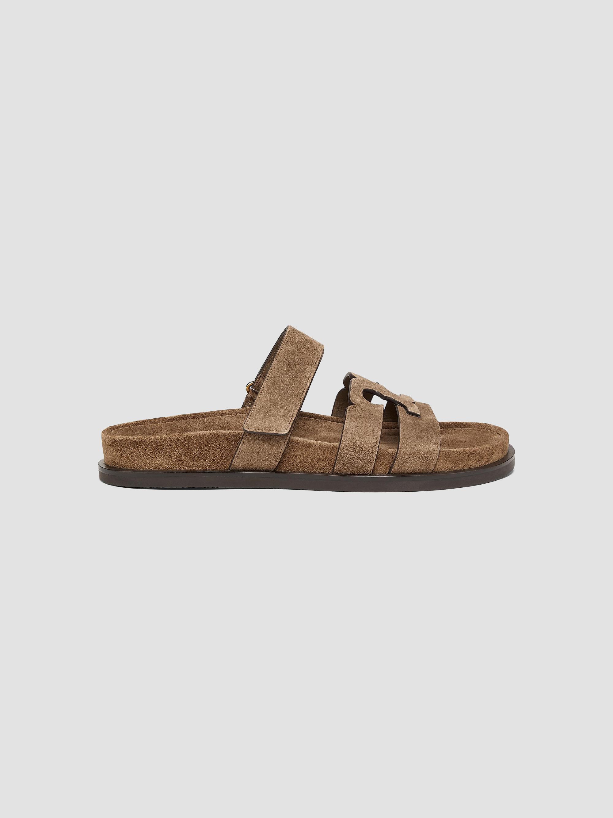 Tory Burch Women's Ines Logo-Detailed Suede Slide Sandals - River Rock | Thumbnail 6