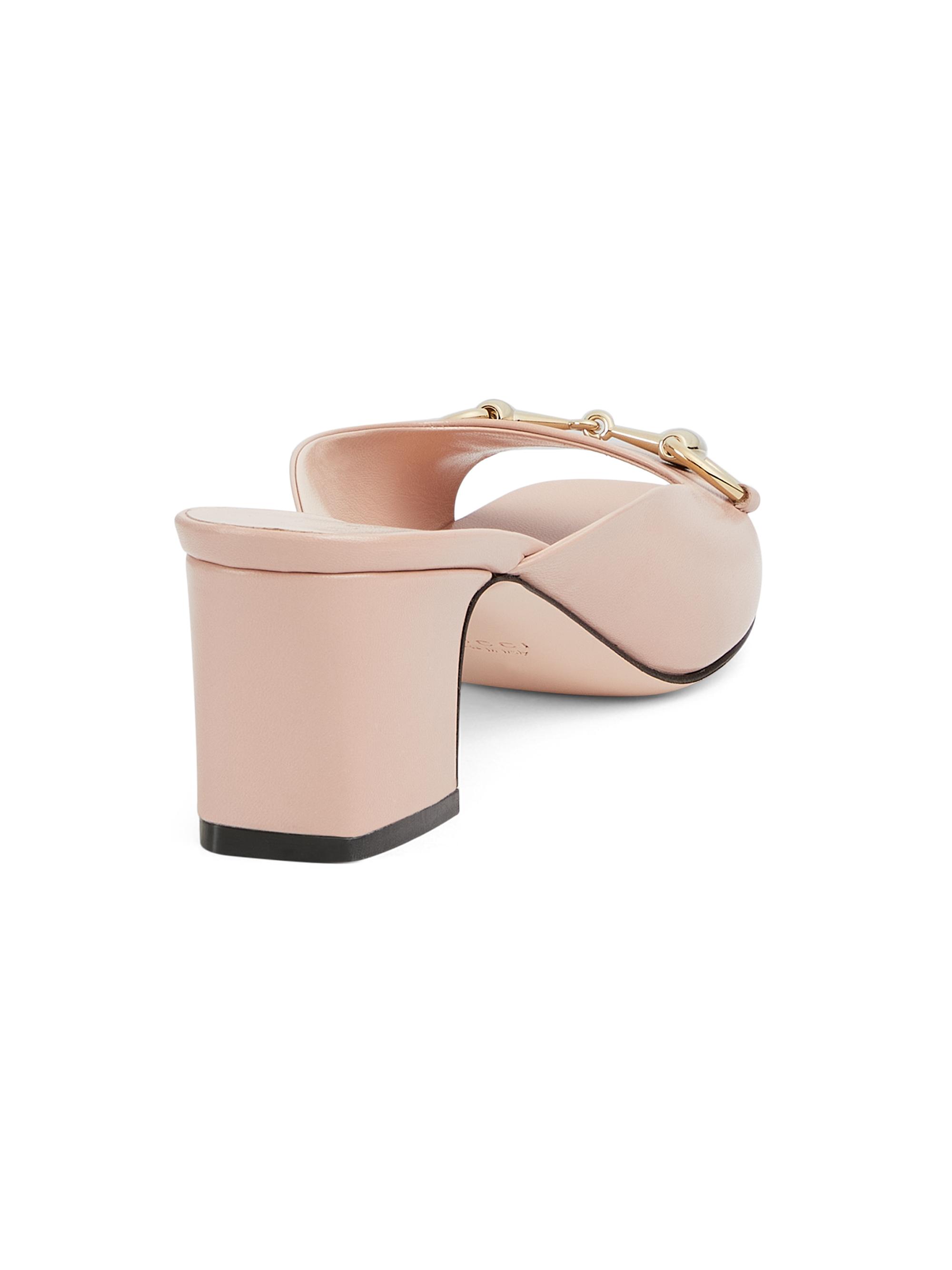 Gucci Lady Horsebit Leather Sandals | Saks Fifth Avenue