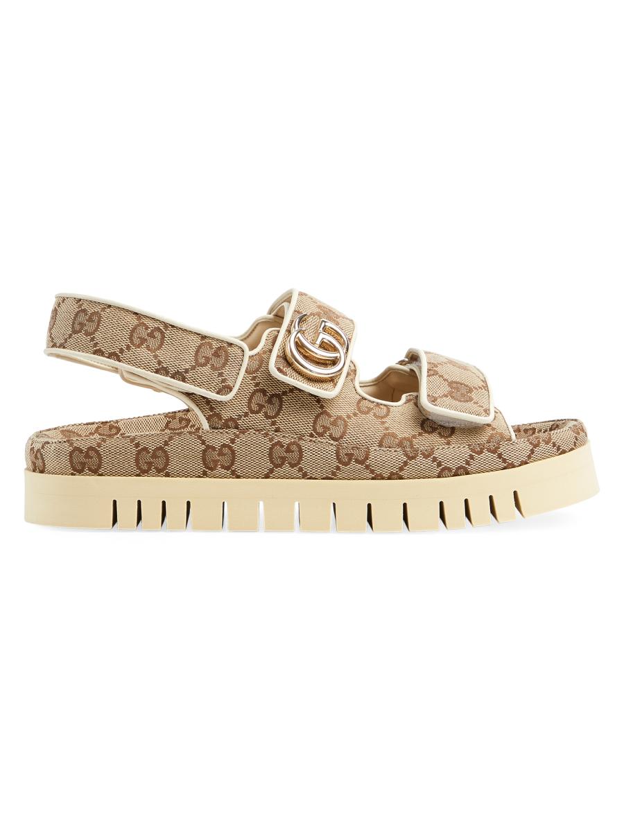 【GUCCI】サンダル　フラワー　MARMONT GGバックル 36サイズ GUCCI】サンダルフラワーMARMONT GGバックル 36サイズ