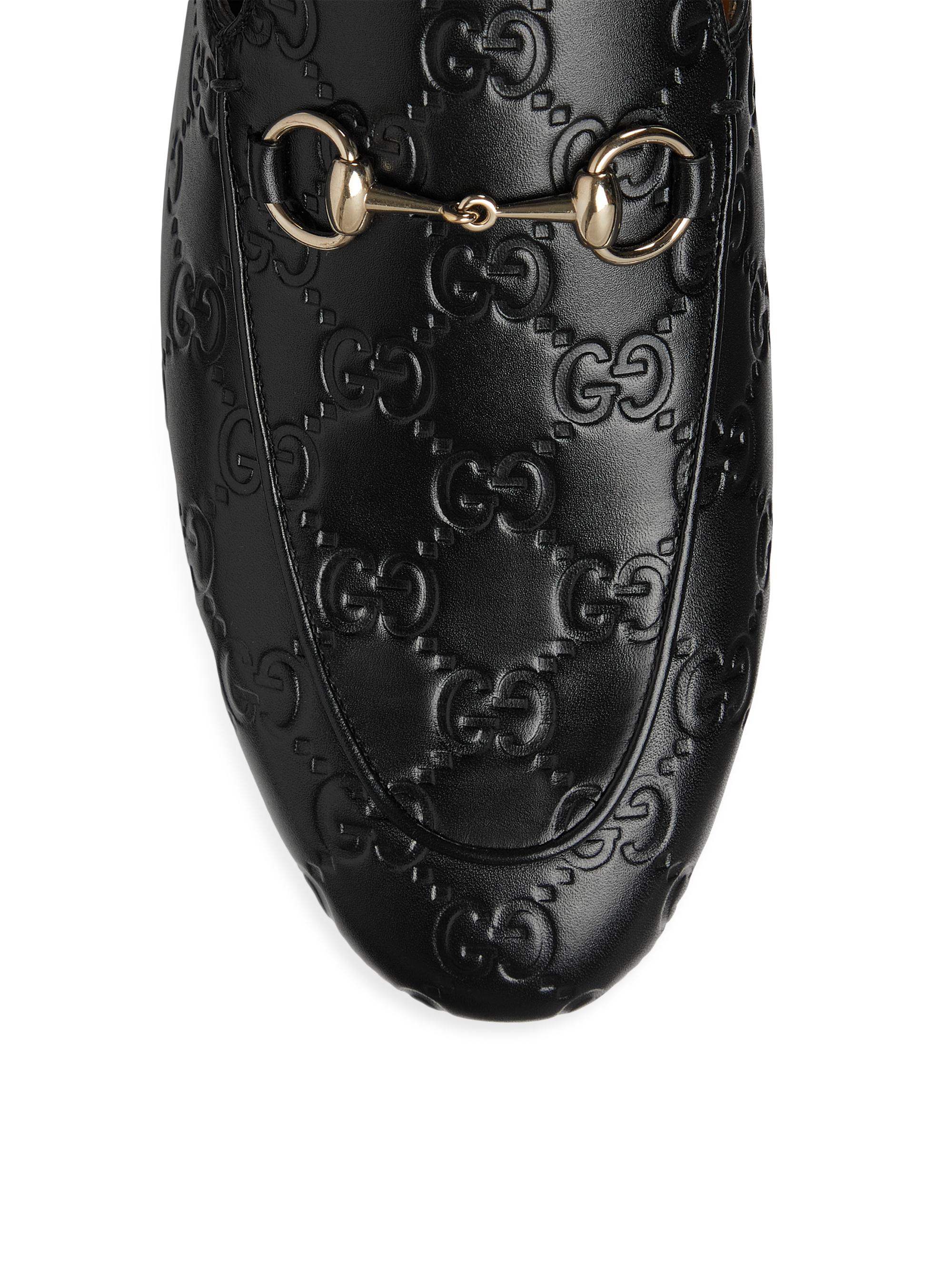 Gucci Princetown Horsebit GG Leather Slip-On Loafers | Saks