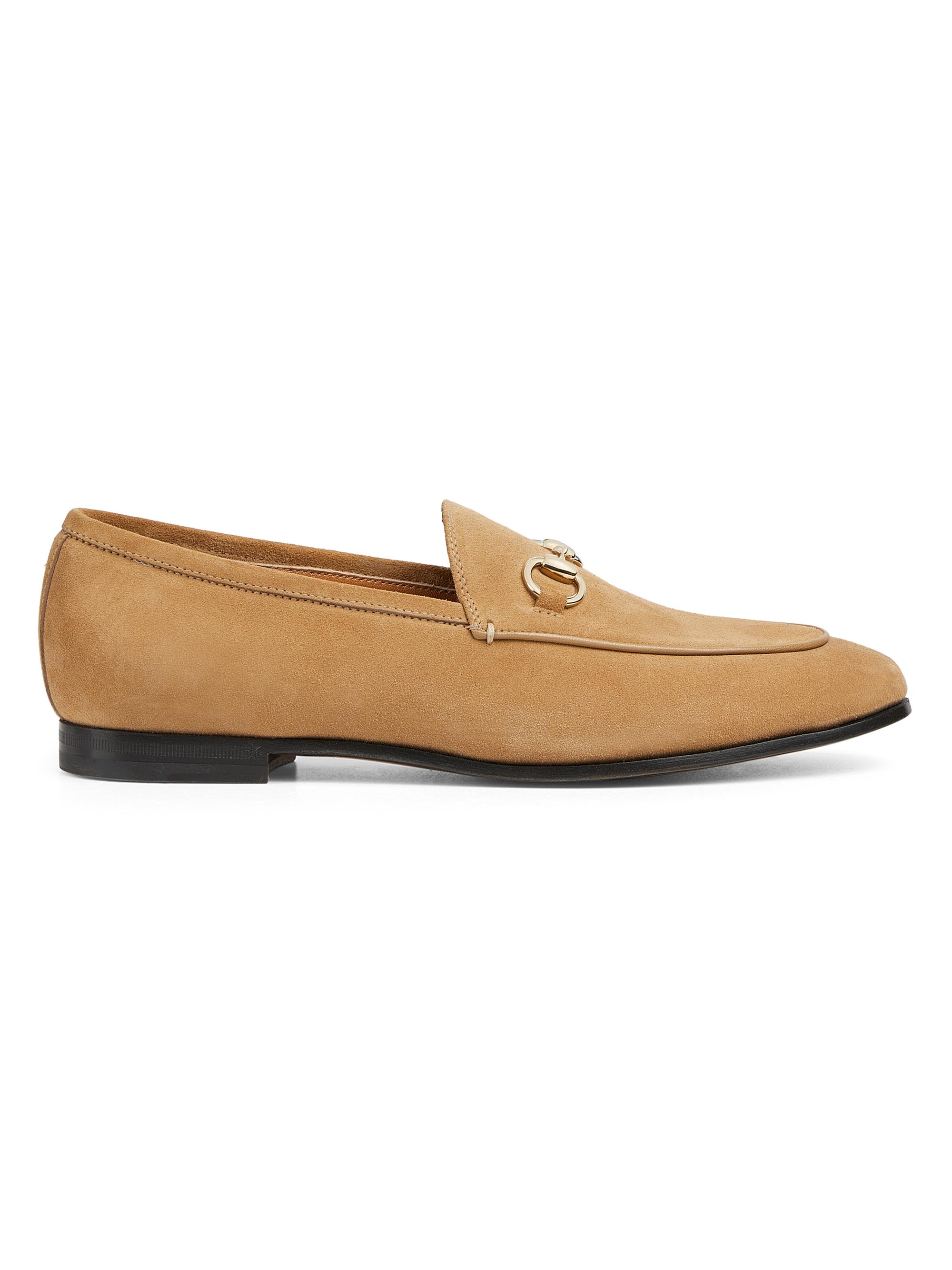 Gucci Jordaan Horsebit Suede Loafers | Saks Fifth Avenue