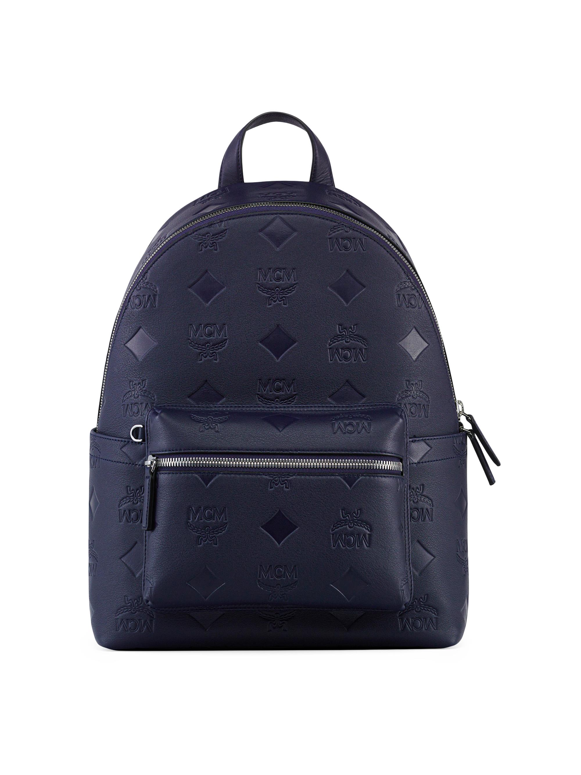 MCM ブラック バックパック MMK AAVE23 BK001 Medium Diamond Backpack in Embossed Leather Black | MCM ®US