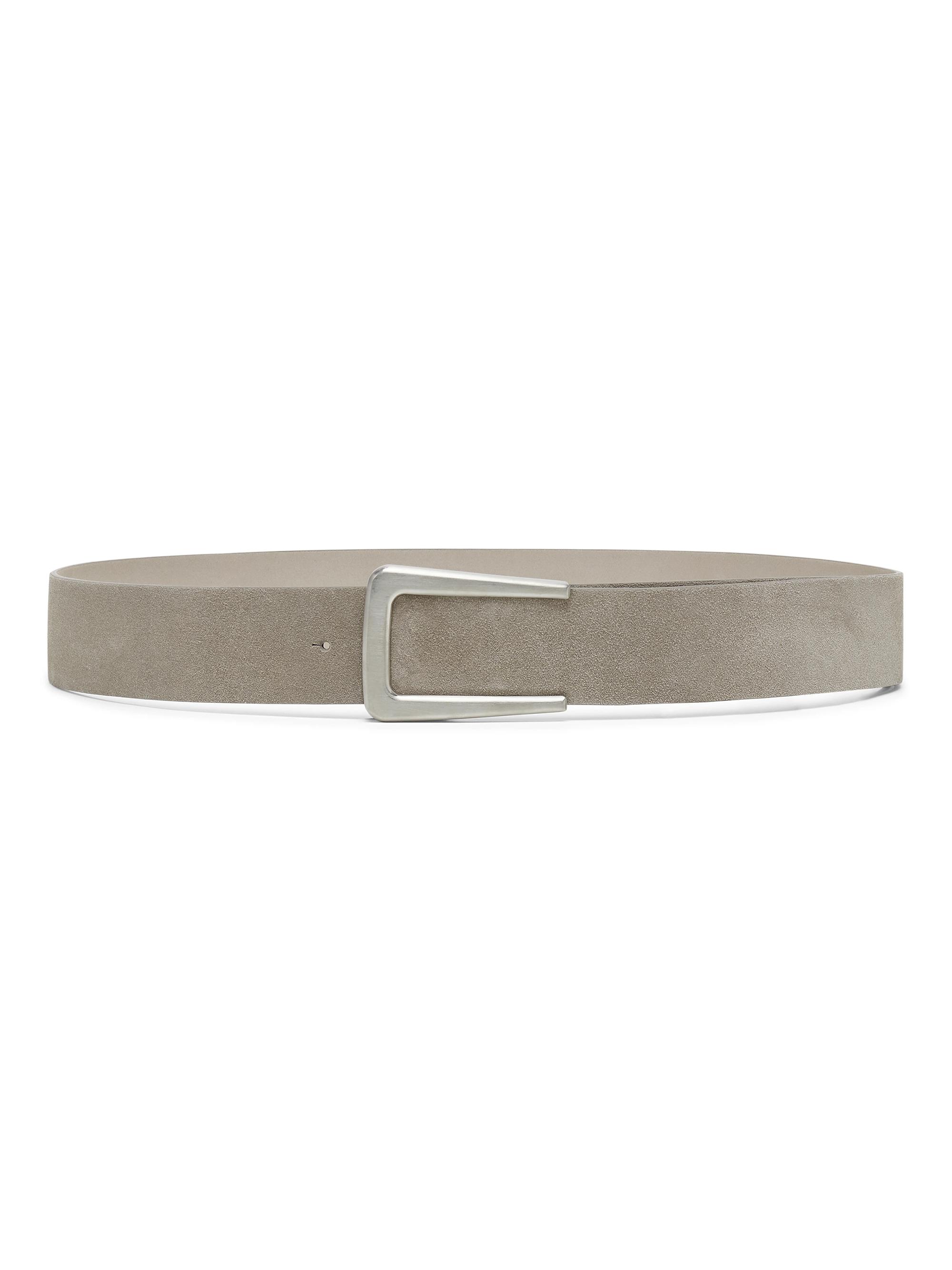 Brunello Cucinelli Women's Calf Skin Suede Belt - Grey
