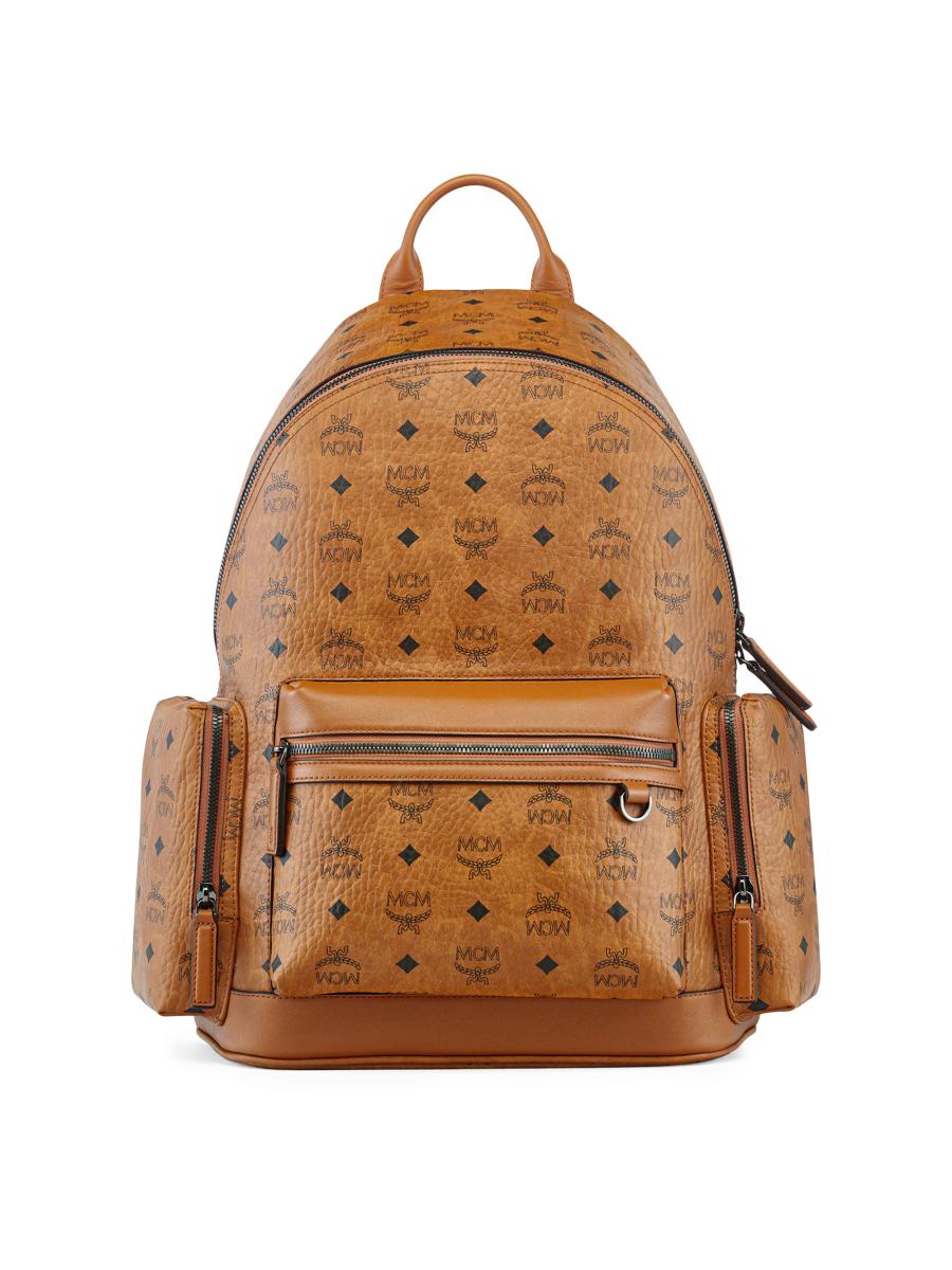 バッグ MCM Stark Flight Print BackPack Mcm Stark Flight Print Visetos Backpack In Neutrals - 40