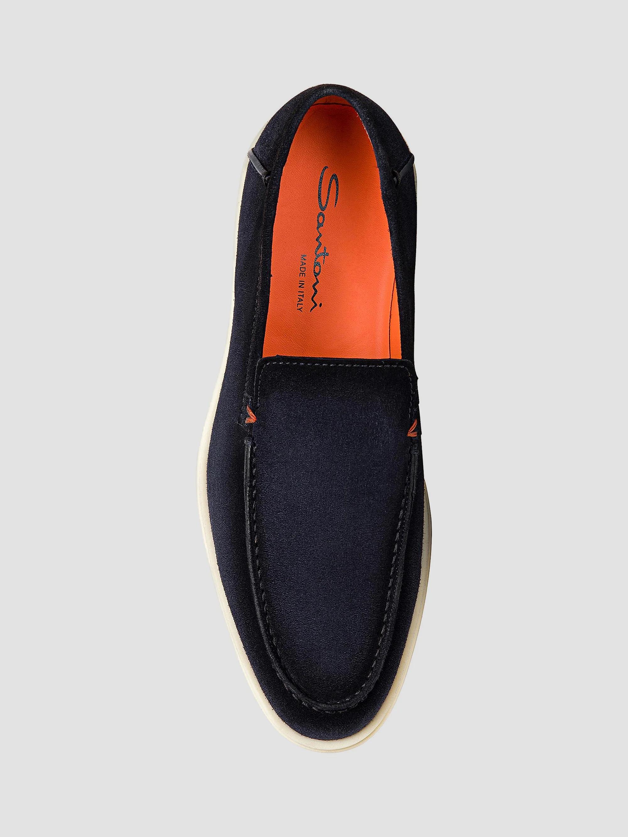 Santoni Detroit Suede Loafers | Saks Fifth Avenue display picture 2