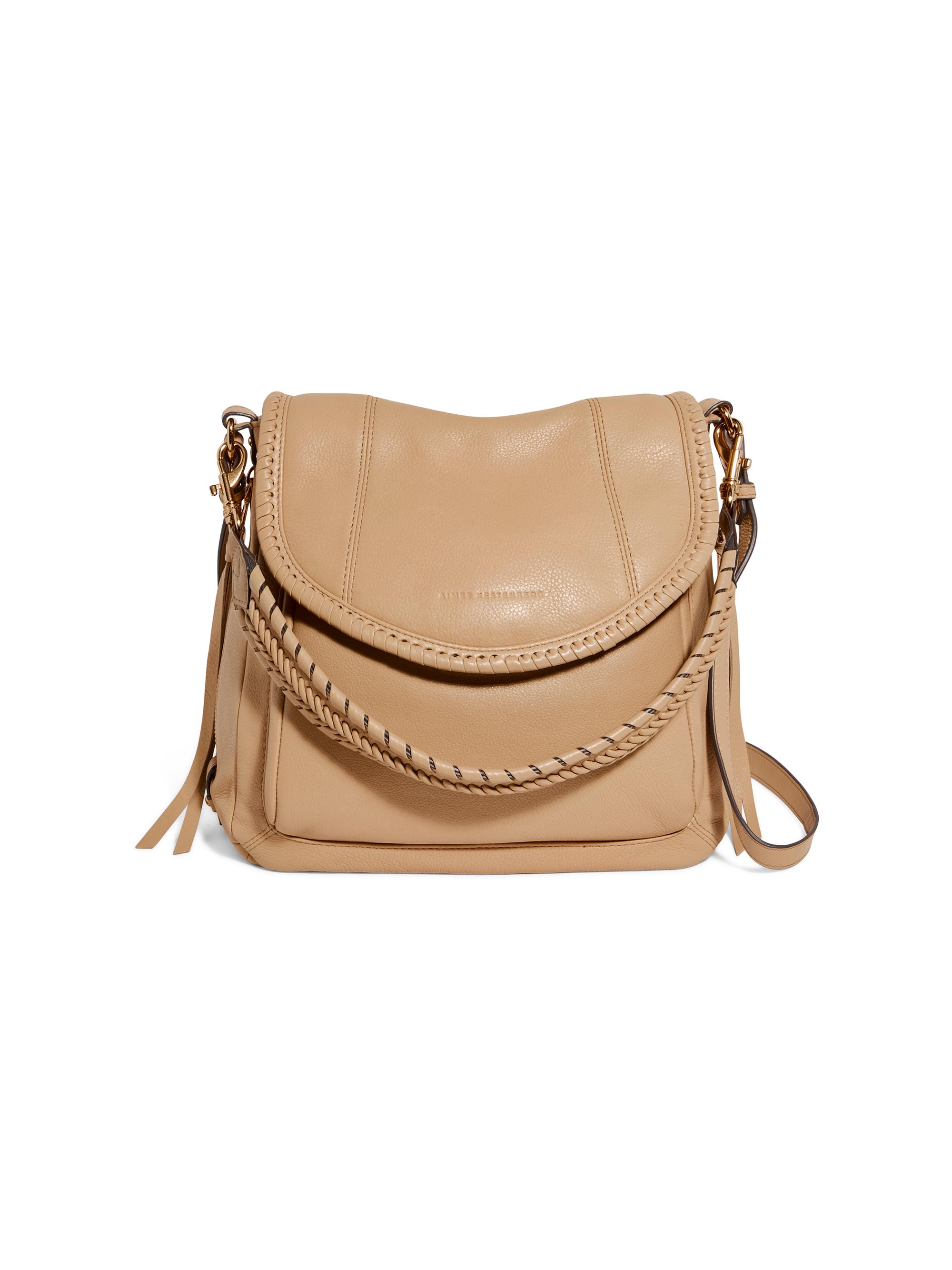 Aimee Kestenberg Women's All For Love Leather Zip Convertible Shoulder Bag - Camel