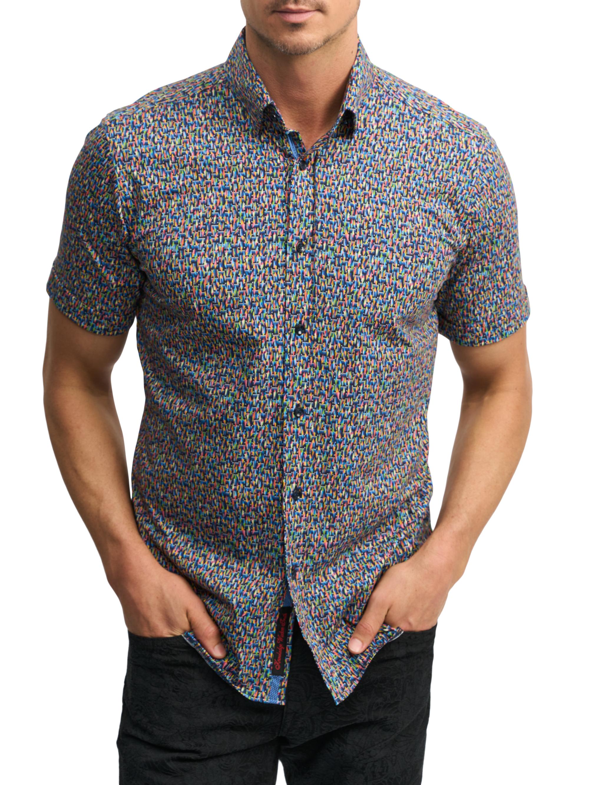 Robert Graham Men's Ritter Printed Short-Sleeve Knit Shirt
