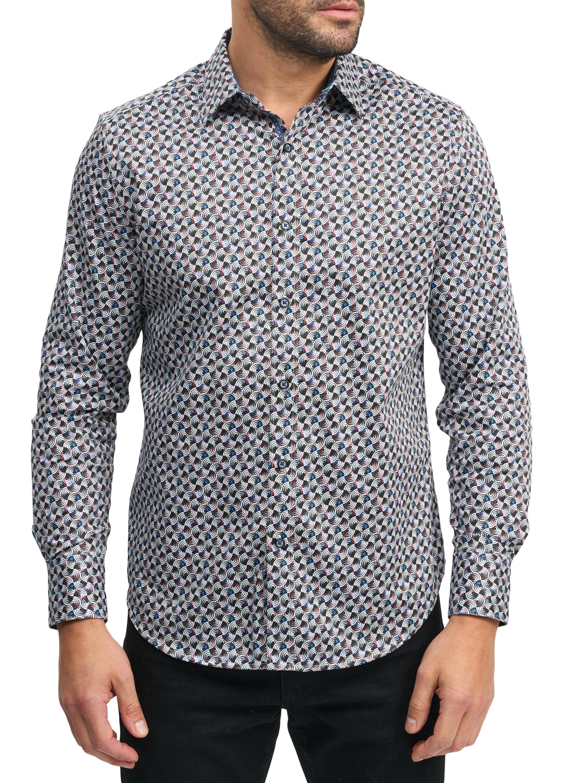 Robert Graham Men's Spun Out Long-Sleeve Button-Front Shirt