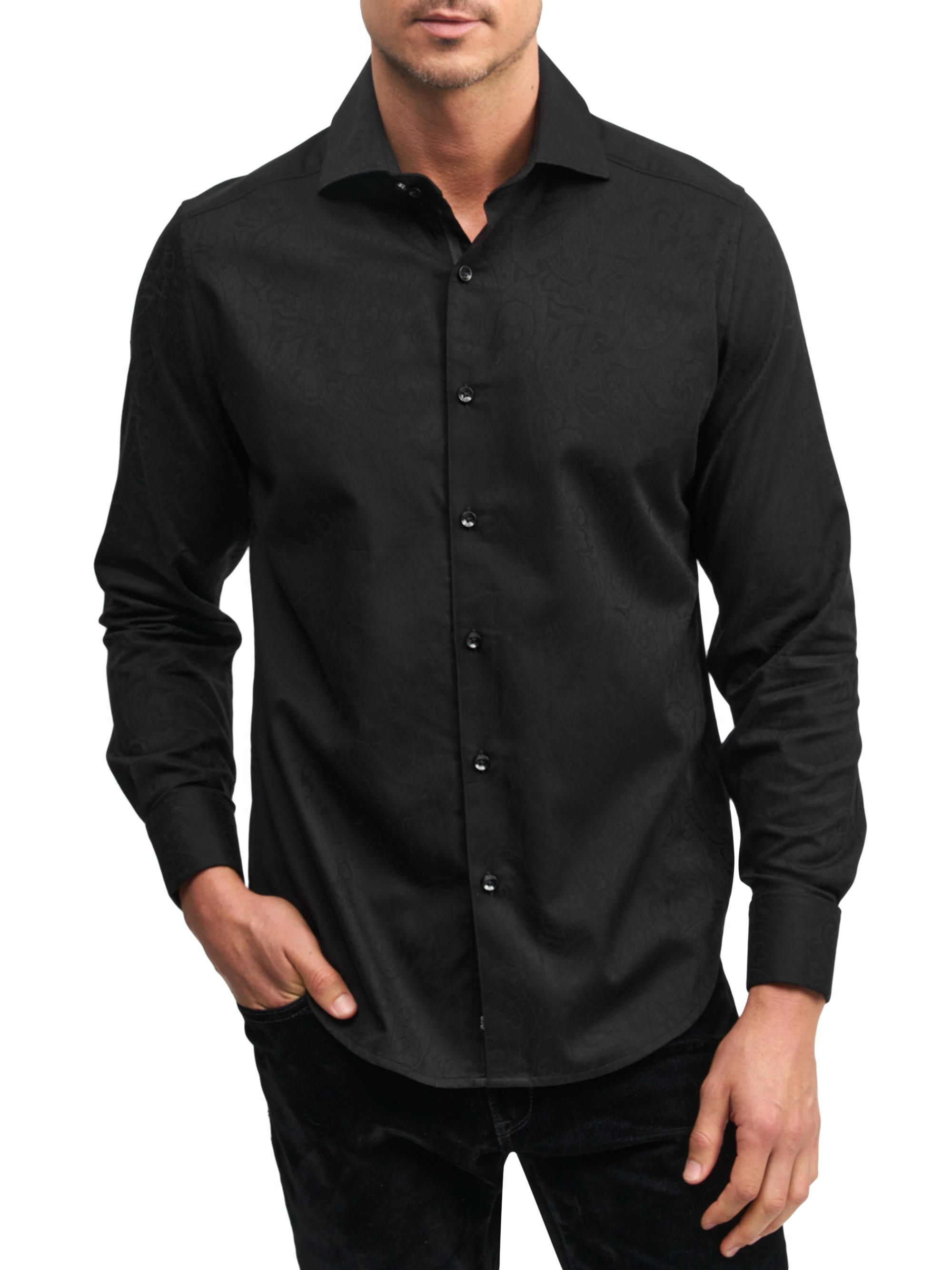 Robert Graham Men's Waycross Woven Shirt - Black