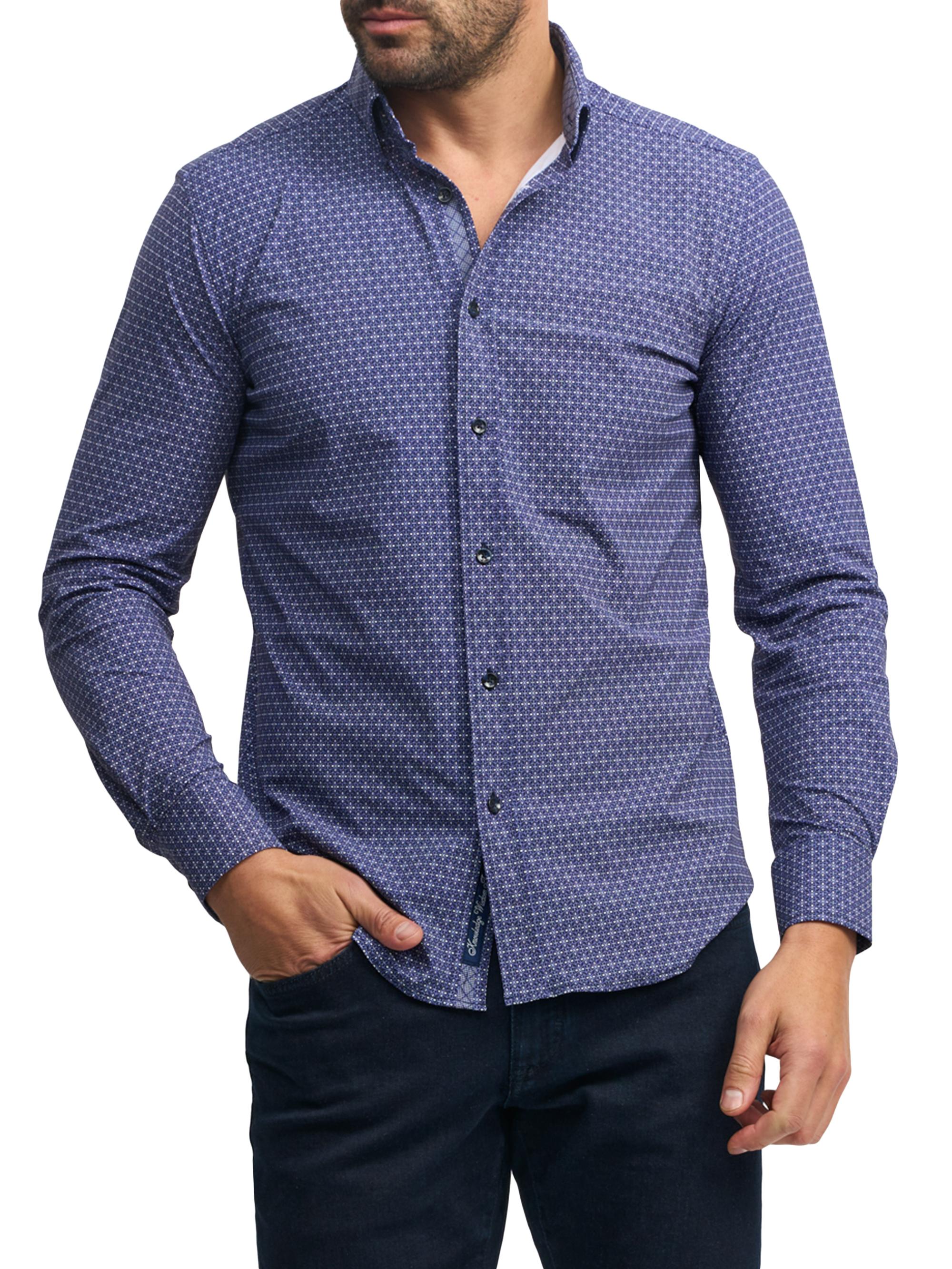 Robert Graham Men's Moreno Printed Shirt - Navy