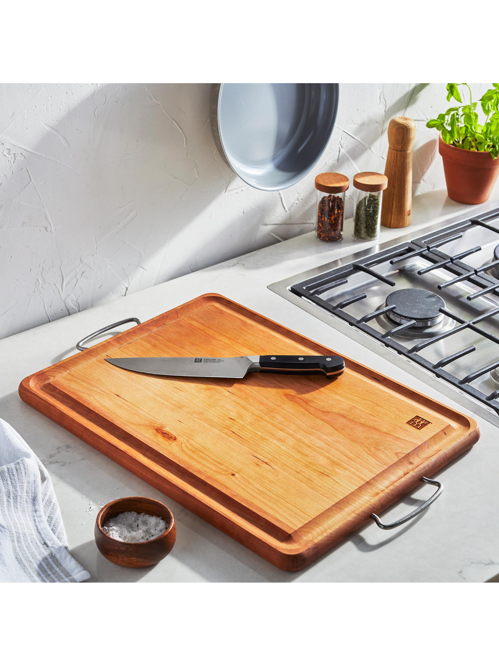 ZWILLING J.A. Henckels Cherry Wood Carving Board with Handles