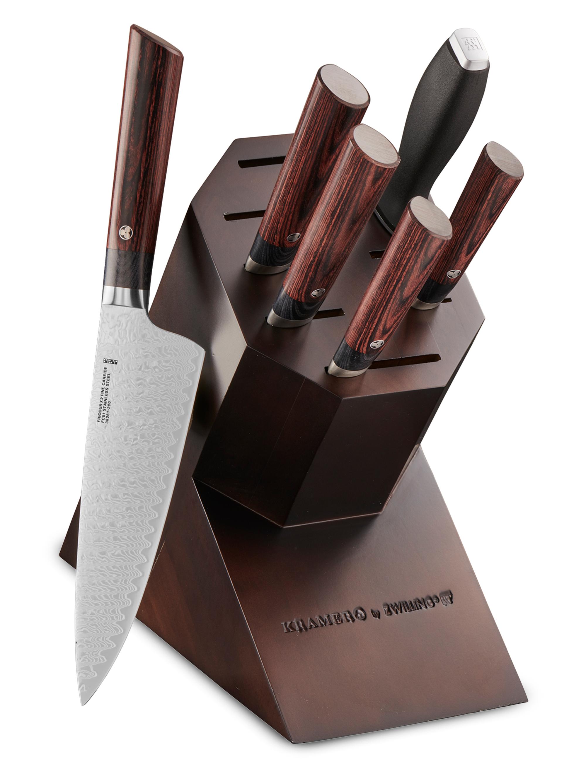 ZWILLING J.A. Henckels Meiji 7 Piece Knife Block Set - Stainless Steel