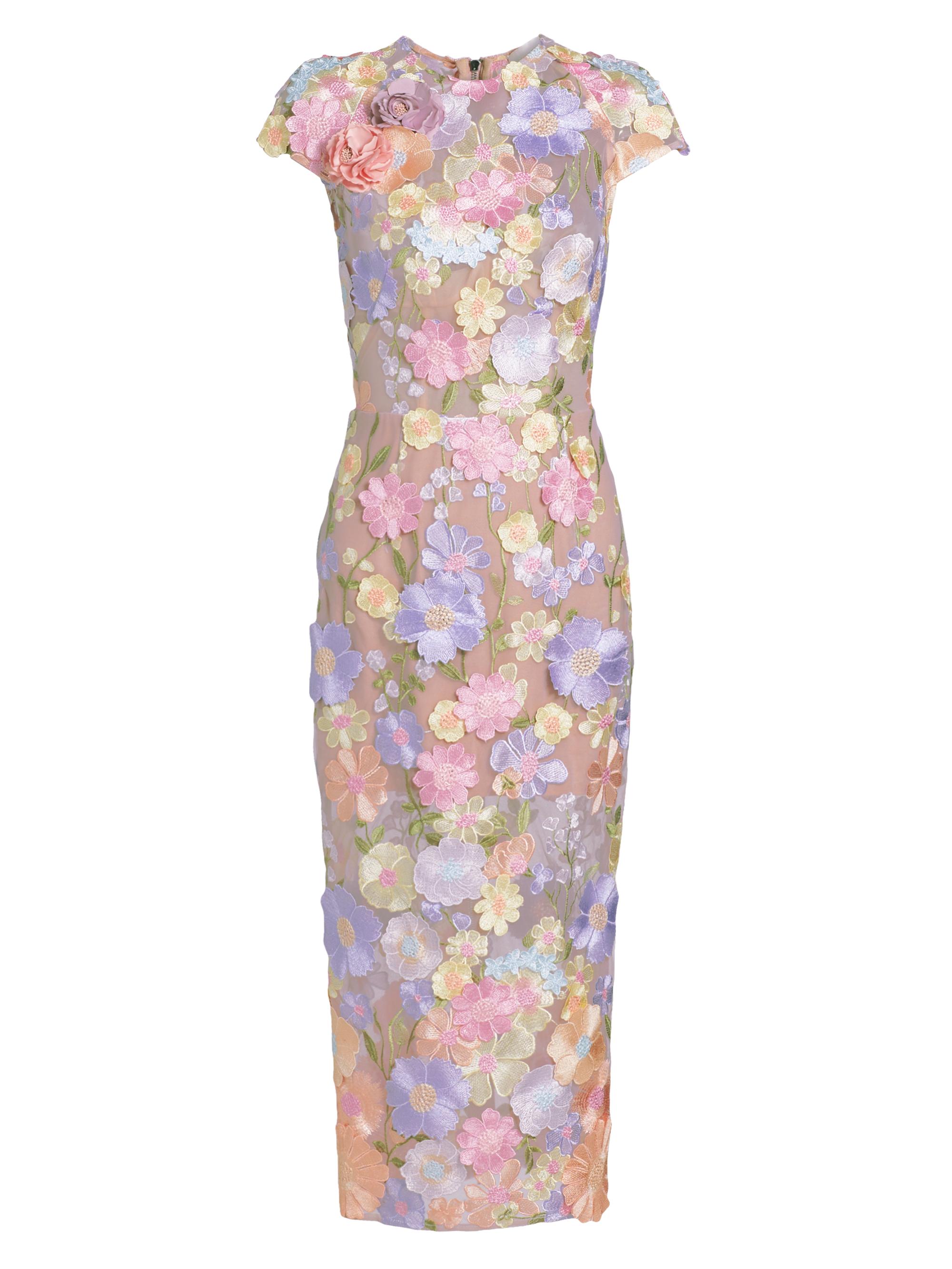 Bronx and Banco Women's Jasmine Floral Sheath Dress - Pastel Multi