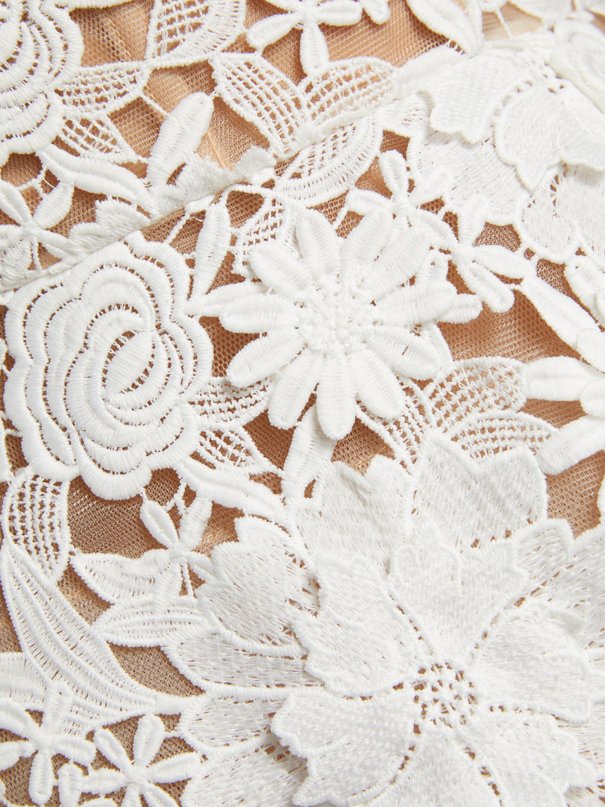 Bronx and Banco Maia Appliqué Lace Fit & Flare Minidress | Saks