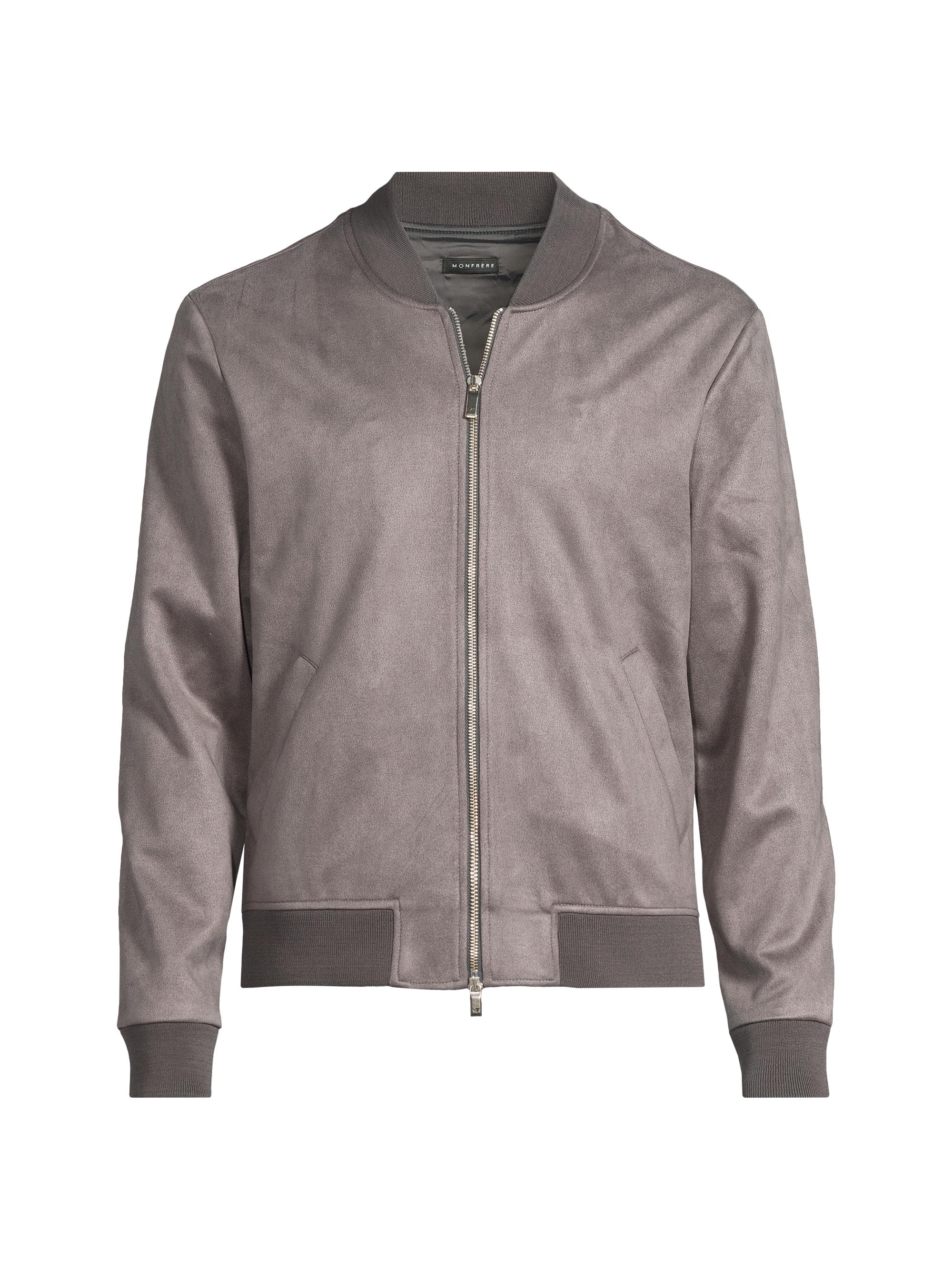 Monfrère Men's Maverick Carbon Faux Suede Jacket - Carbon