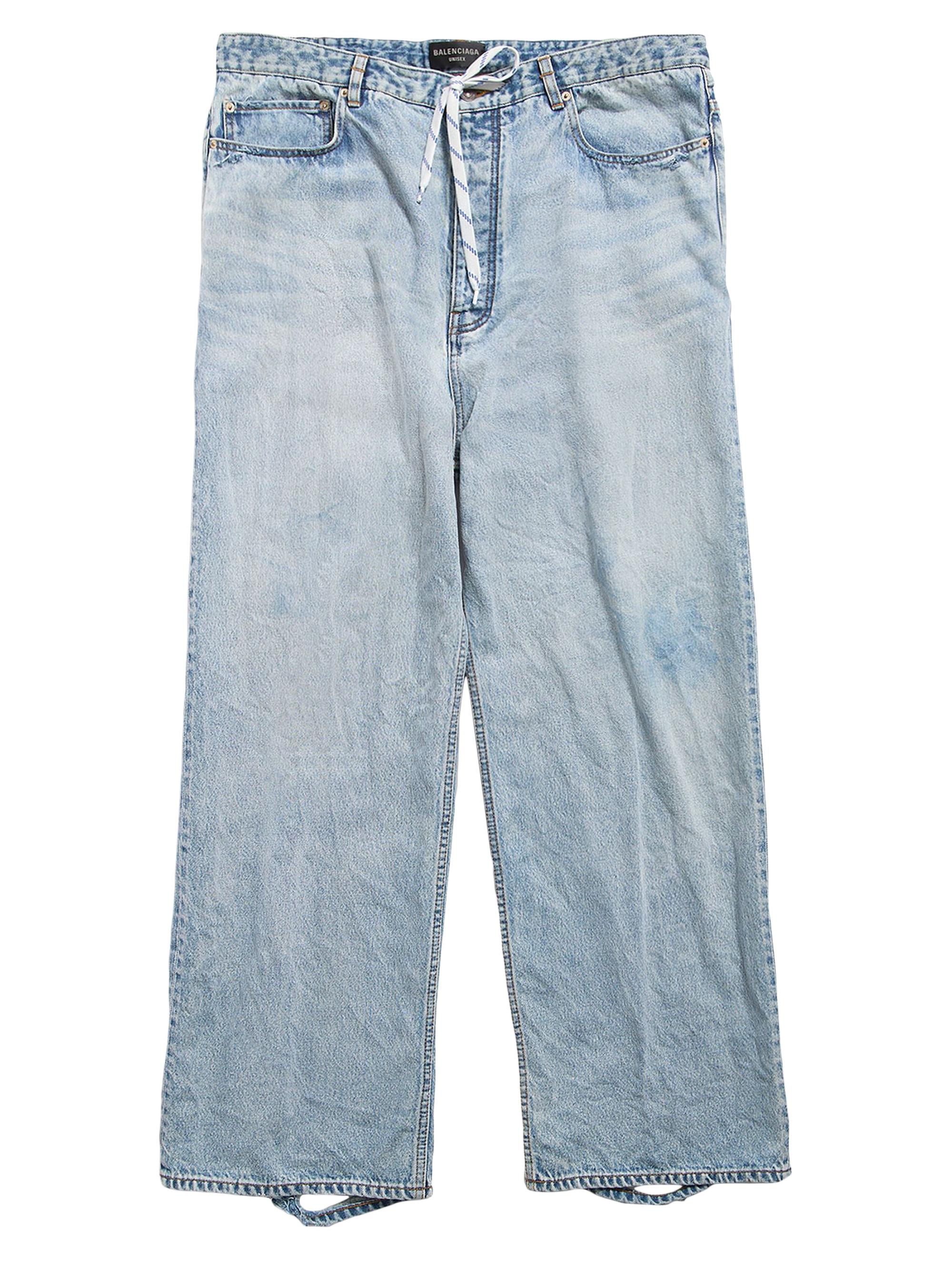 Balenciaga Oversized Baggy Jeans - Blue