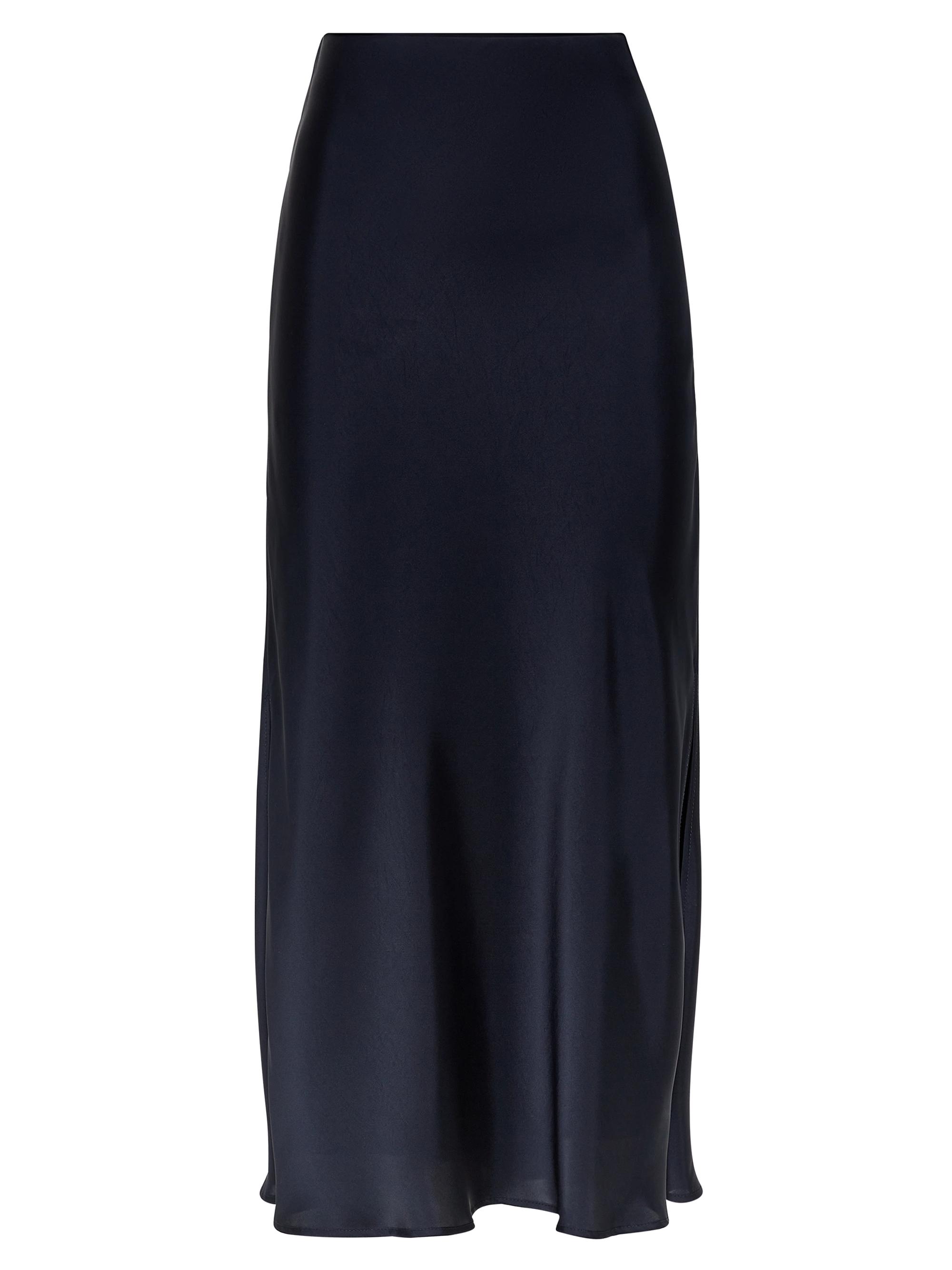 Brunello Cucinelli Women's Soft Techno Satin Fluid Pencil Skirt - Blue