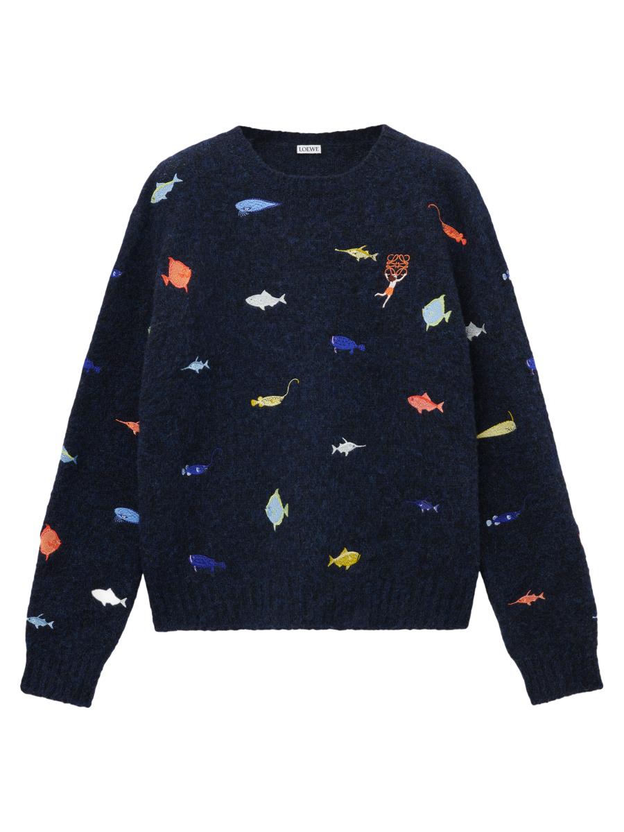 LOEWE Suna Fujita x LOEWE Fish Sweater | Saks Fifth Avenue