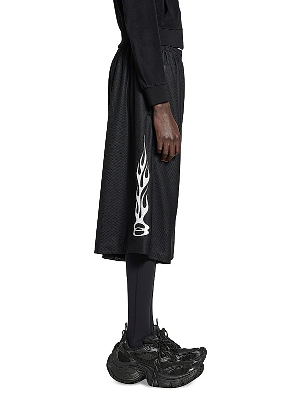 Shop Balenciaga Burning Unity Baggy Shorts | Saks Fifth Avenue Shop Balenciaga Burning Unity Baggy Shorts | Saks Fifth Avenue
