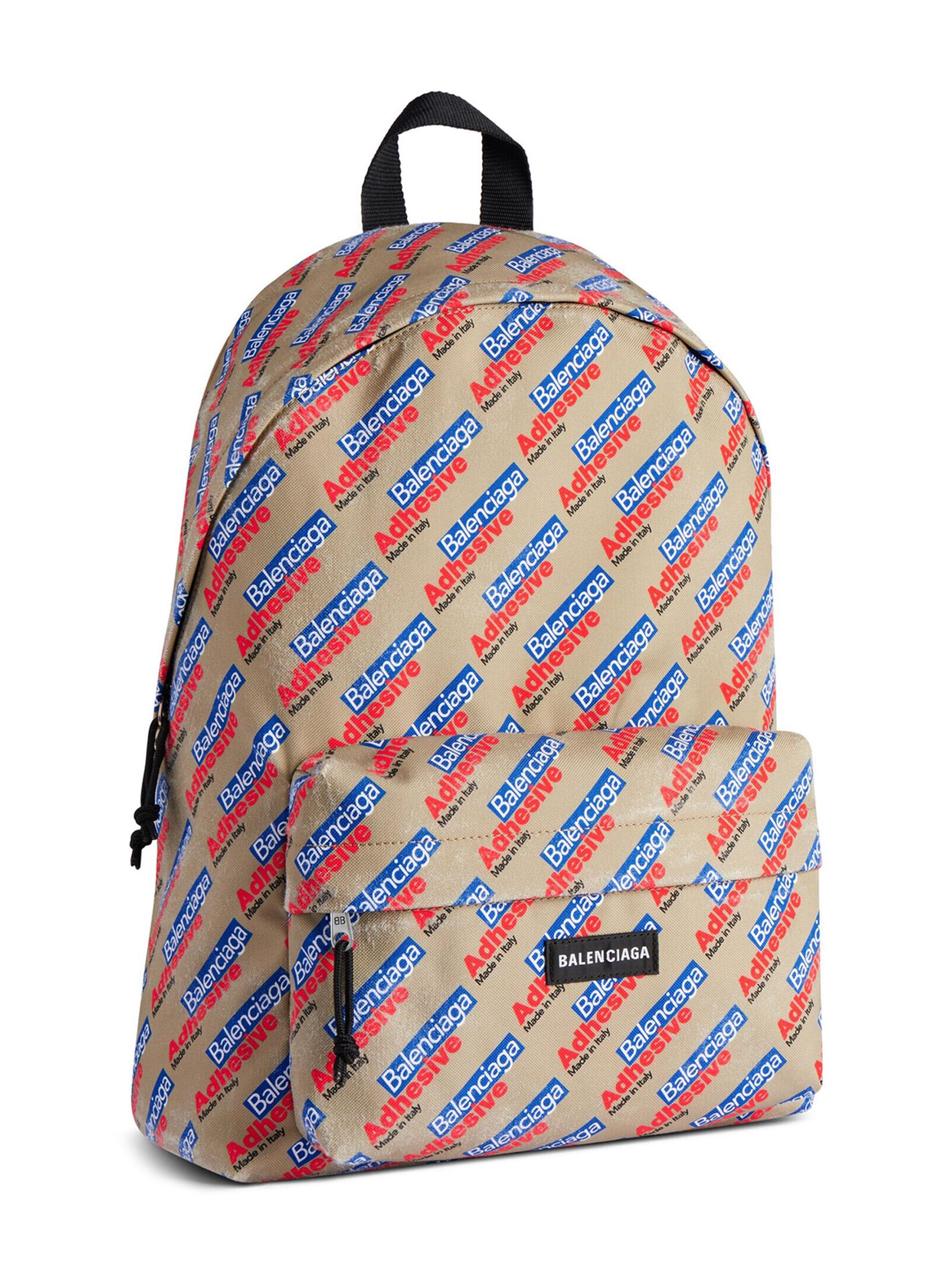 バッグ Balenciaga Canvas Drawstring Backpack Balenciaga - Explorer Canvas Drawstring Backpack - Black