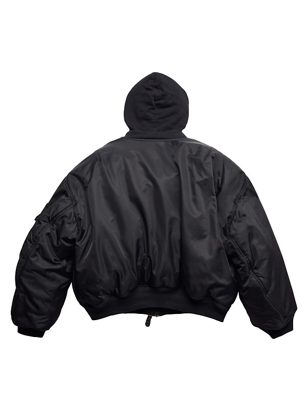 Shop Balenciaga Balenciaga Paris All in Bomber Jacket | Saks Shop Balenciaga Balenciaga Paris All in Bomber Jacket | Saks