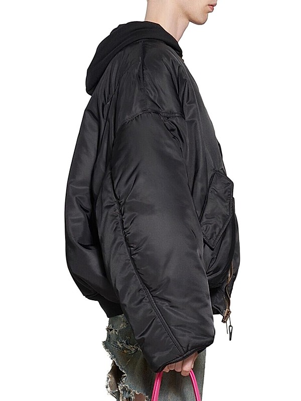 Shop Balenciaga Balenciaga Paris All in Bomber Jacket | Saks Shop Balenciaga Balenciaga Paris All in Bomber Jacket | Saks